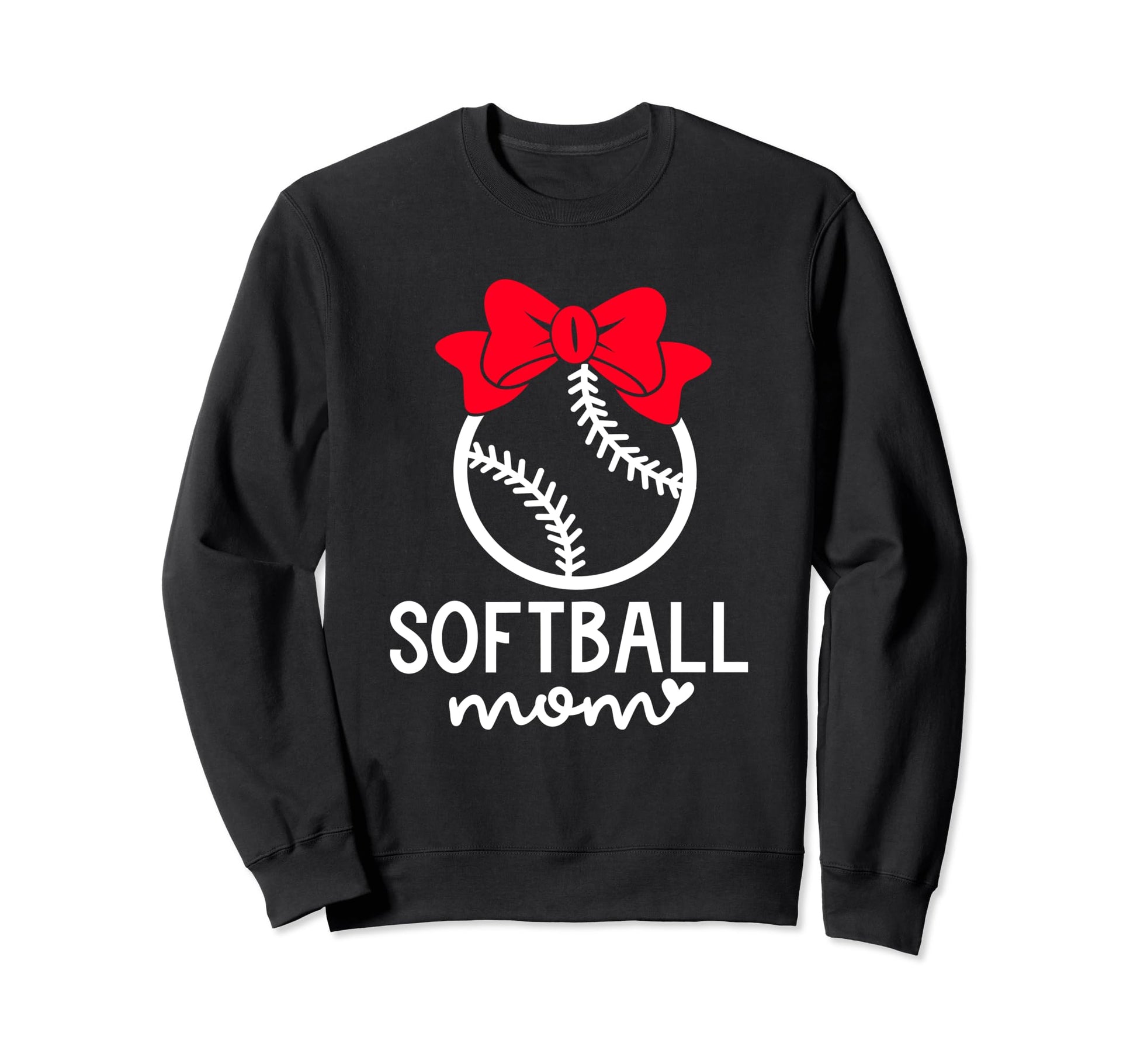 Softball Mom Baseball Love Sweatshirt - Casual Everyday Wear Men Women - T-Shirt, Sweatshirt, Hoodie