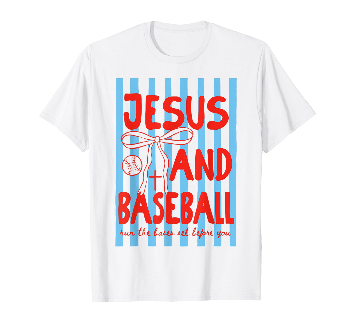 Jesus And Baseball Coquette T-Shirt - Aesthetic Graphic for Adults - T-Shirt, Sweatshirt, Hoodie