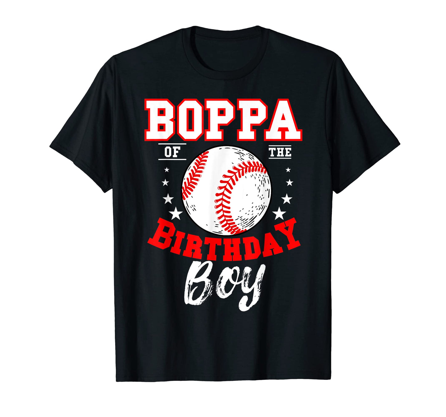 Boppa Birthday Baseball Theme Bday T-Shirt - Aesthetic Graphic for Adults - T-Shirt, Sweatshirt, Hoodie
