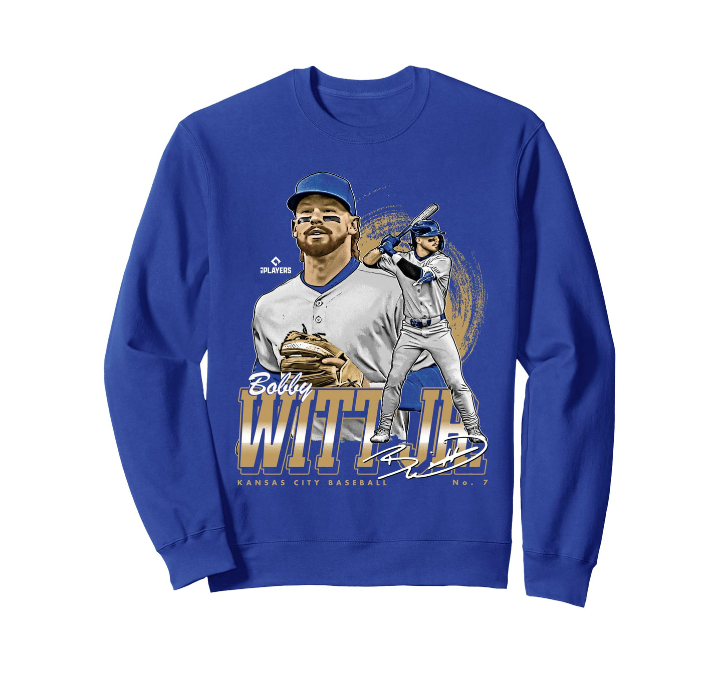 Bobby Witt Jr Kansas City Mlb Sweatshirt - Casual Everyday Wear for Adults - T-Shirt, Sweatshirt, Hoodie