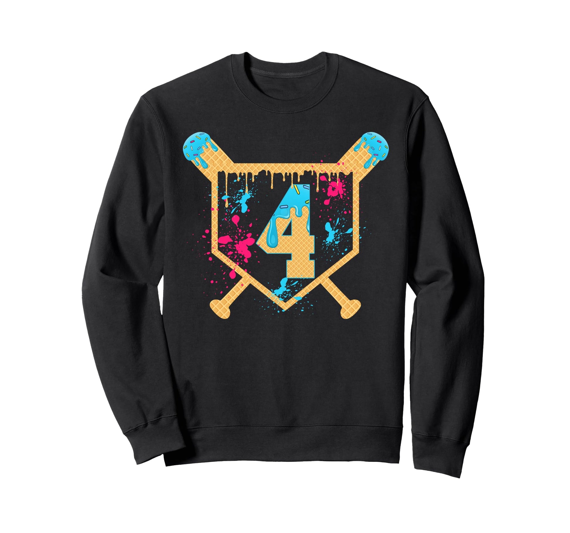 4 Years Old 4Th Birthday Sweatshirt - Aesthetic Graphic for Adults - T-Shirt, Sweatshirt, Hoodie