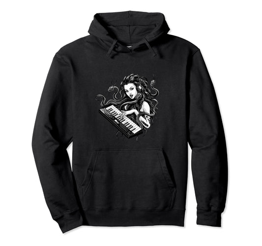 80S 90S Streetwear Rocker Medusa Hoodie - Fun Novelty Design for Adults - T-Shirt, Sweatshirt, Hoodie