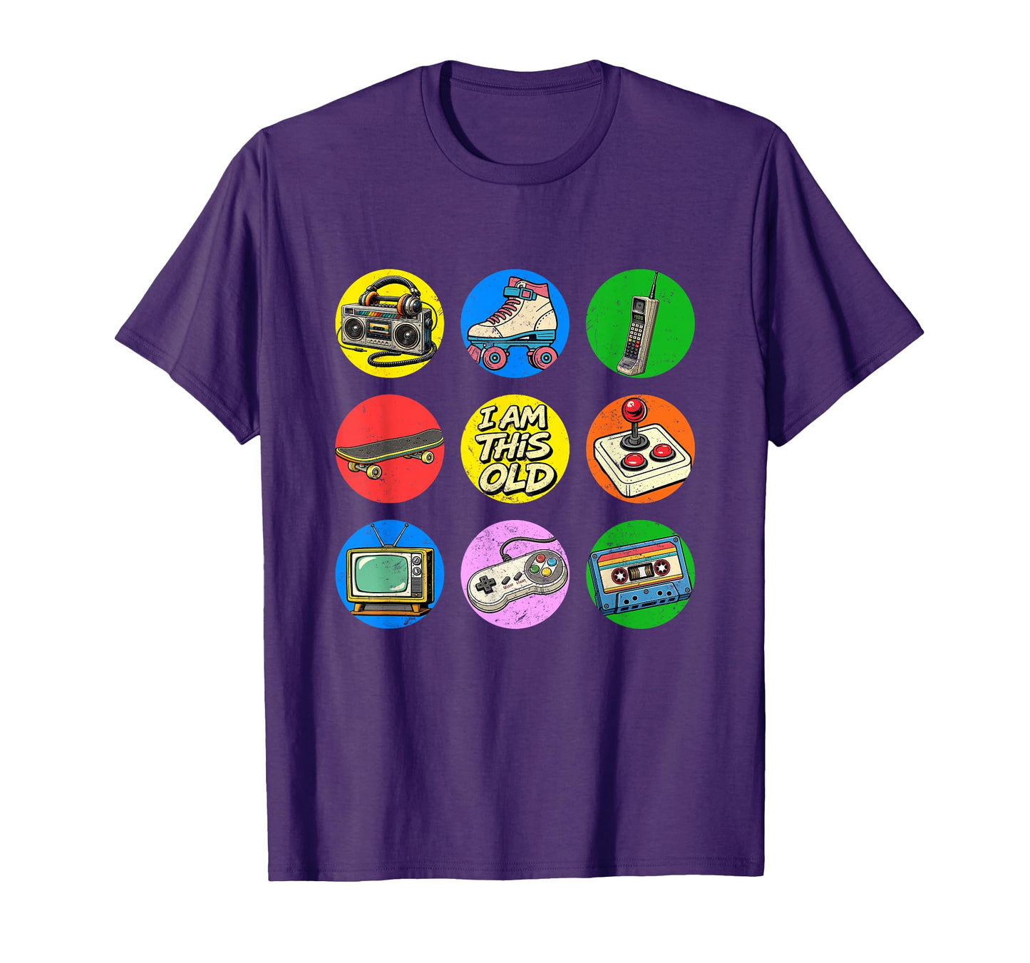 I Am This Old Nostalgia 80S 90S T-Shirt - Minimalist Print for Adults - T-Shirt, Sweatshirt, Hoodie