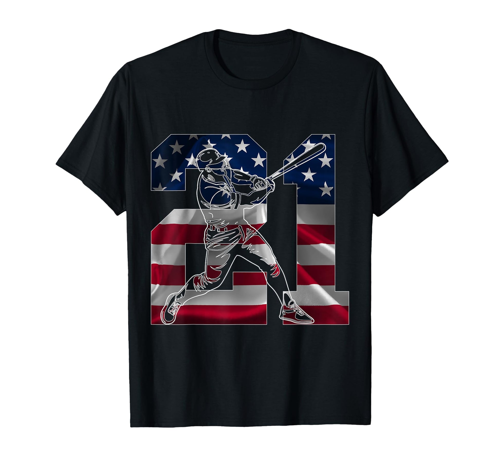 Number 21 Years Baseball 21St T-Shirt - Casual Everyday Wear Unisex - T-Shirt, Sweatshirt, Hoodie