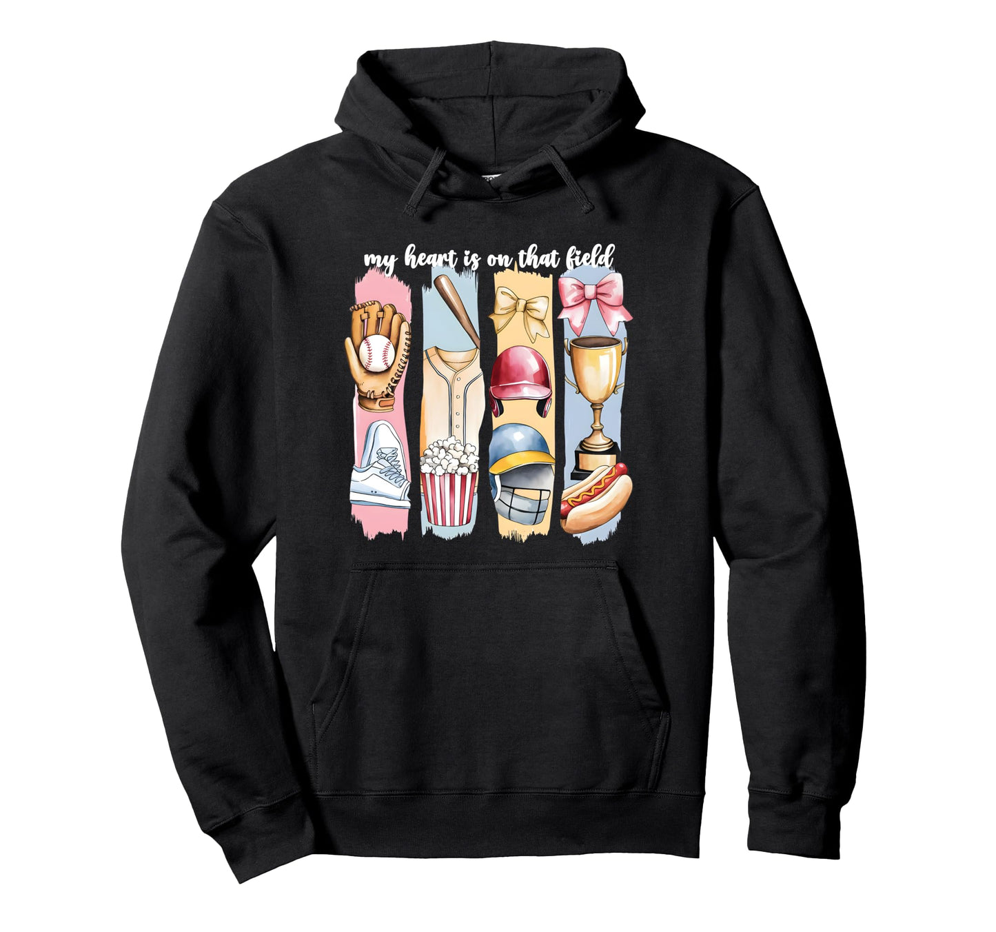 My Heart Is That Field Brushstroke Hoodie - Custom Art Print Men Women - T-Shirt, Sweatshirt, Hoodie