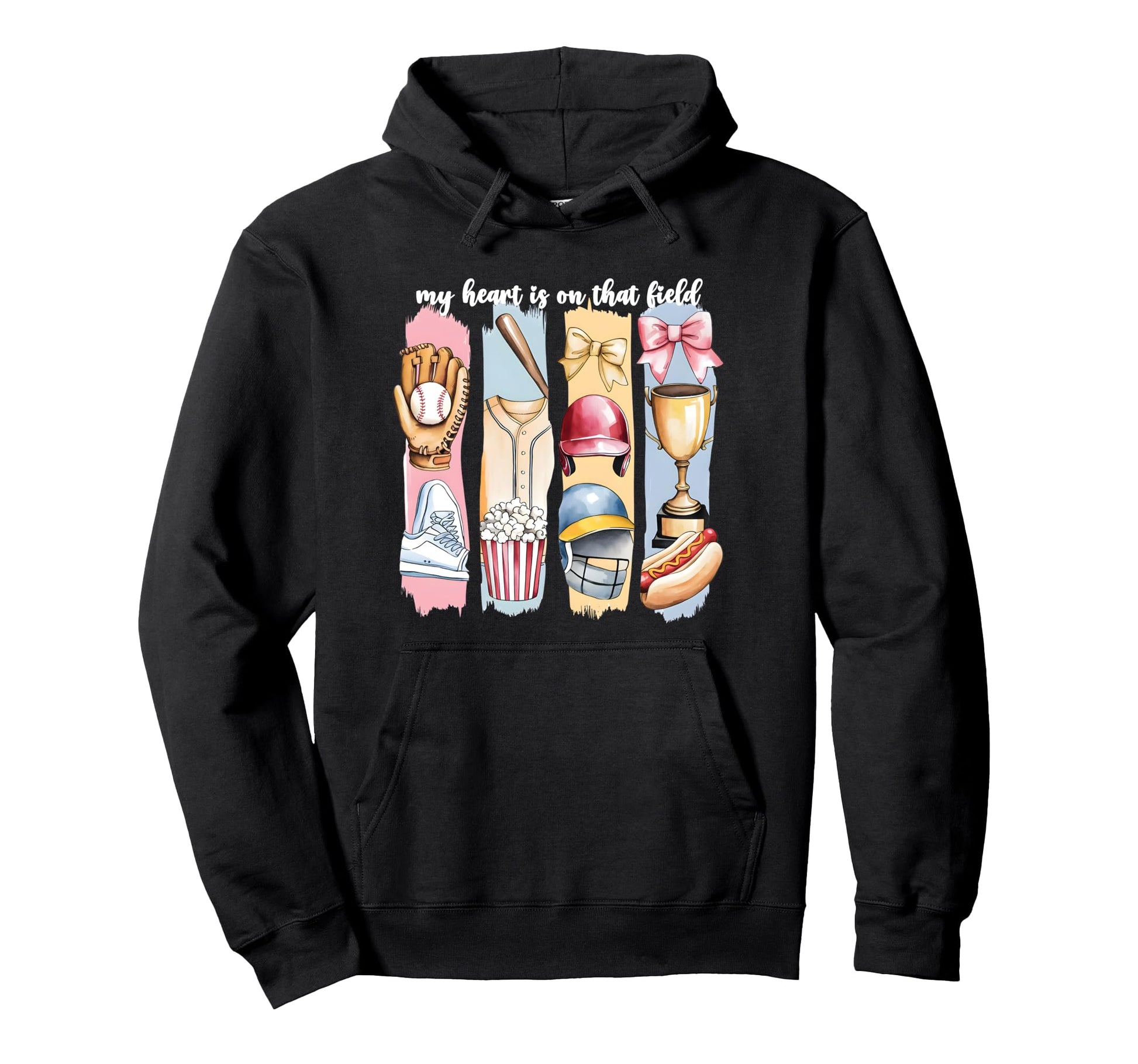 My Heart Is That Field Brushstroke Hoodie - Custom Art Print Men Women - T-Shirt, Sweatshirt, Hoodie
