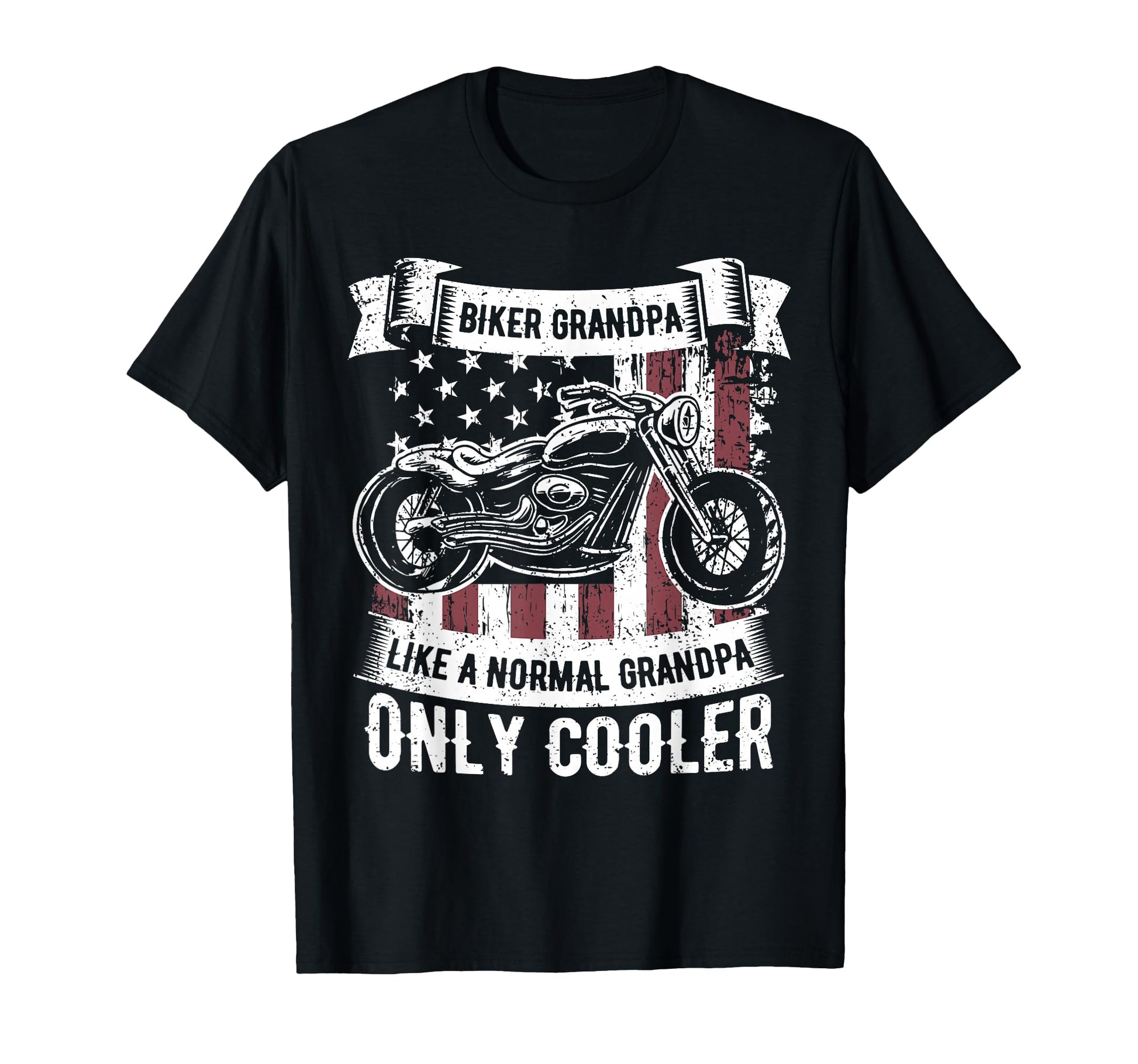 Biker Grandpa Ride Motorcycles Motorcycle T-Shirt - Novelty Apparel Unisex - T-Shirt, Sweatshirt, Hoodie