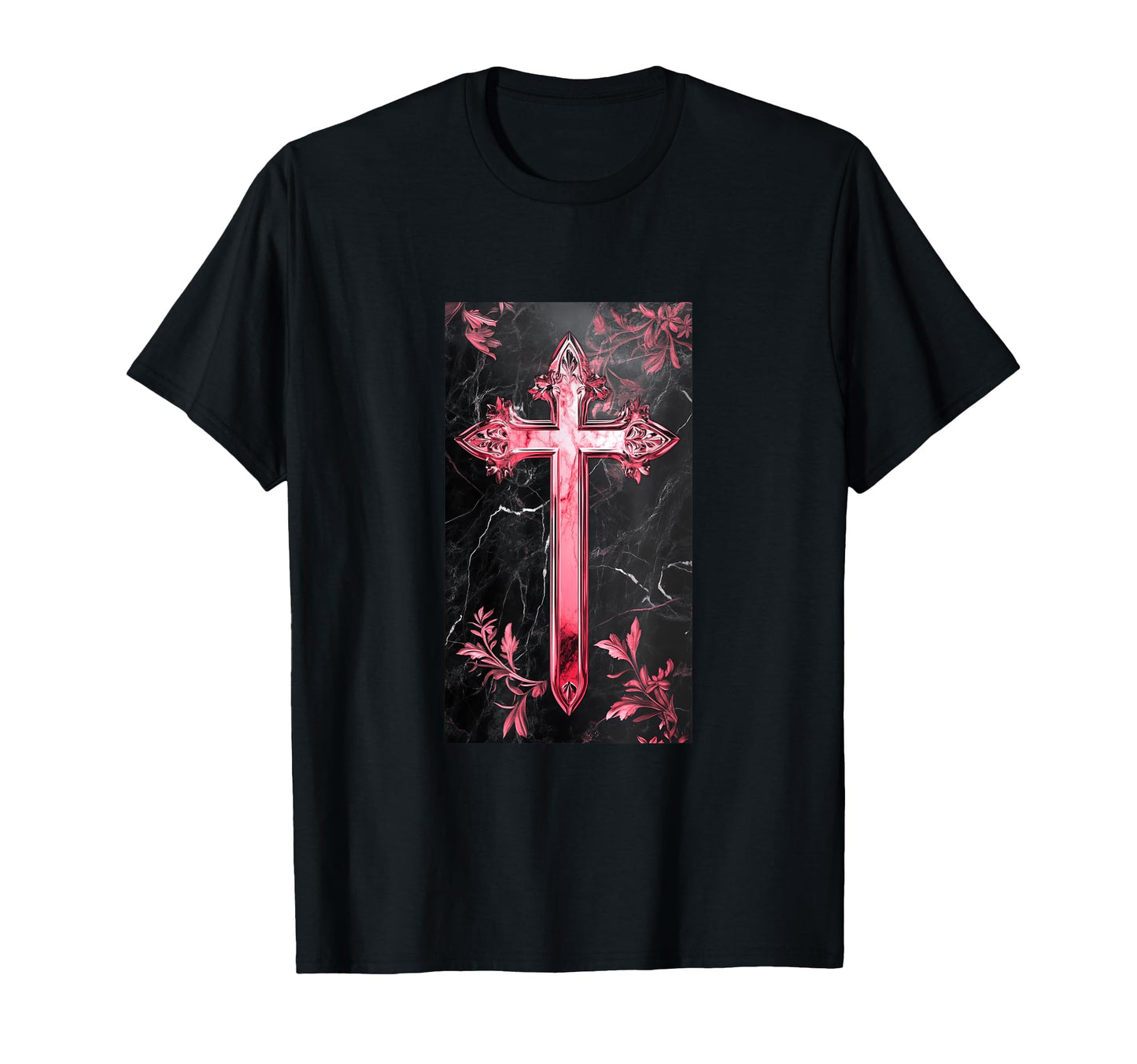 Gothic Cross Grunge Aesthetic Y2K Goth T-Shirt - Unique Graphic Unisex - T-Shirt, Sweatshirt, Hoodie