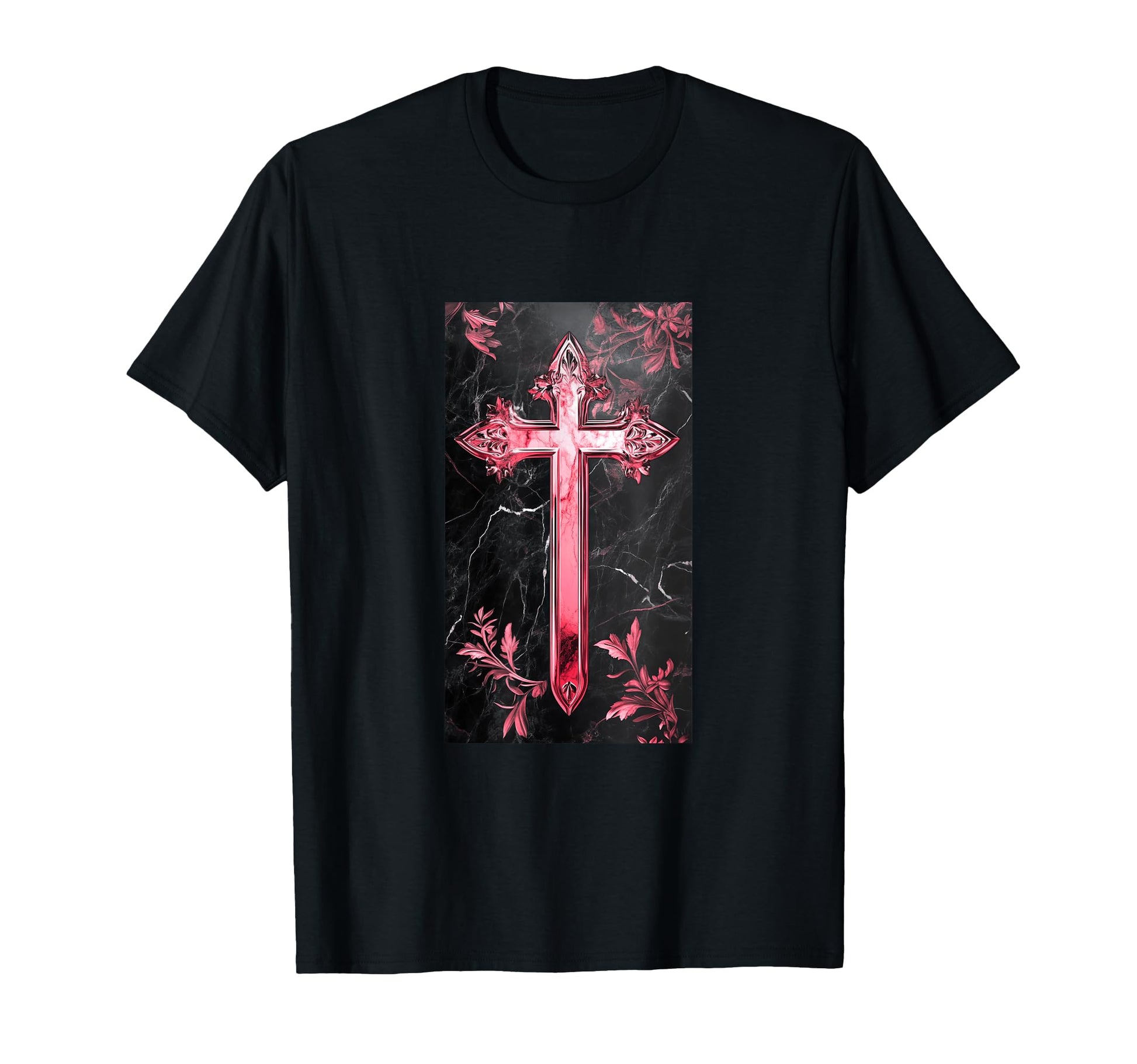 Gothic Cross Grunge Aesthetic Y2K Goth T-Shirt - Unique Graphic Unisex - T-Shirt, Sweatshirt, Hoodie