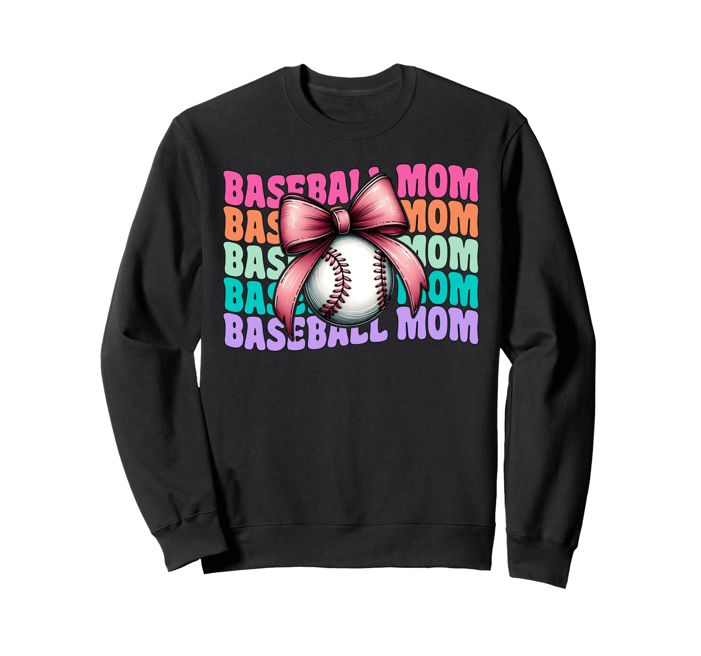 Baseball Mom Baseball Mama Mothers Sweatshirt - Unique Graphic Men Women - T-Shirt, Sweatshirt, Hoodie