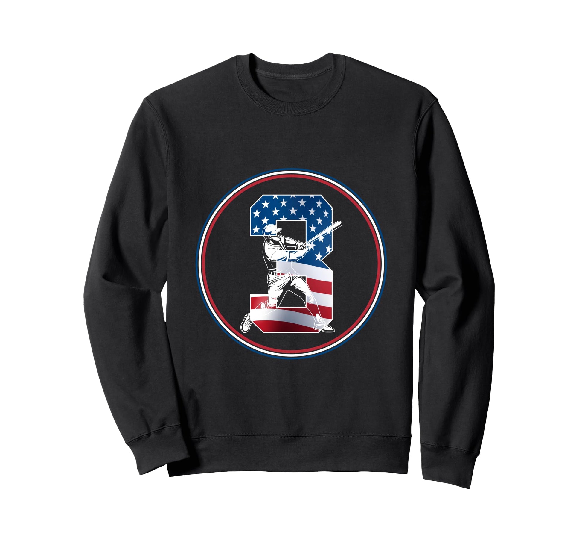 Number 3 Years Baseball 3Rd Sweatshirt - Custom Art Print Men Women - T-Shirt, Sweatshirt, Hoodie