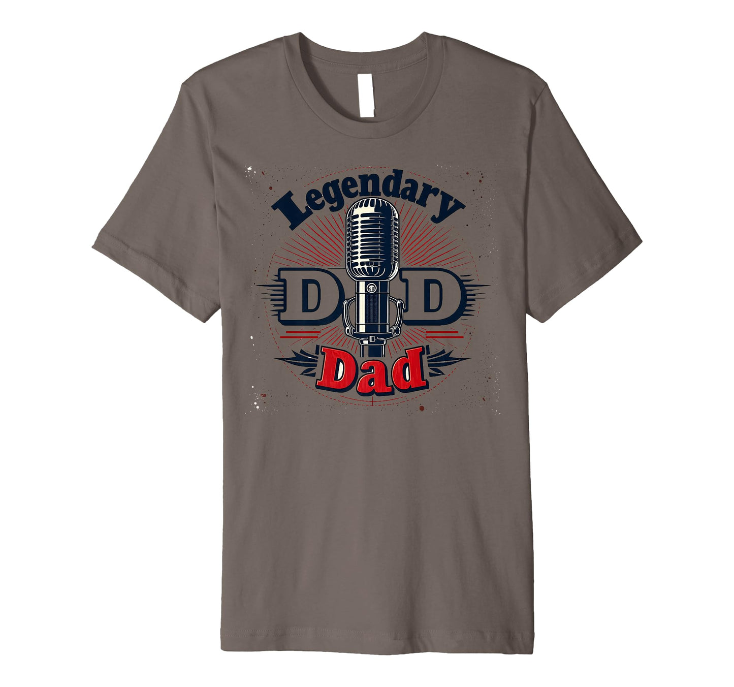 Mens Legendary Dad Old Skool Mic Master T-Shirt - Trendy Graphic Men Women - T-Shirt, Sweatshirt, Hoodie