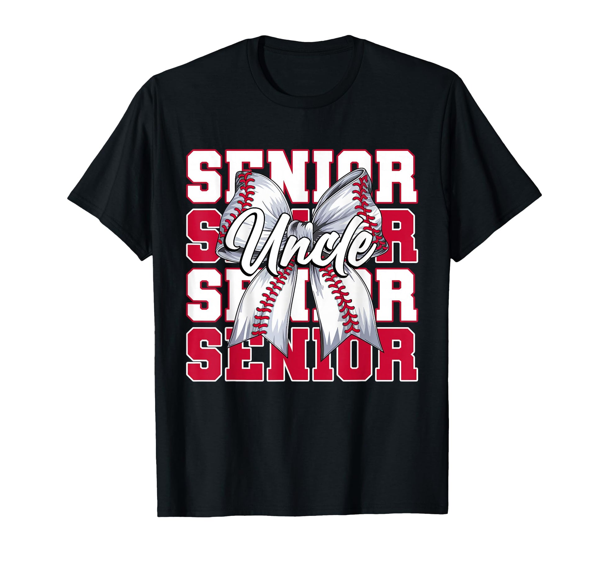 Baseball Uncle Senior 2026 Coquette T-Shirt - Streetwear Style for Adults - T-Shirt, Sweatshirt, Hoodie
