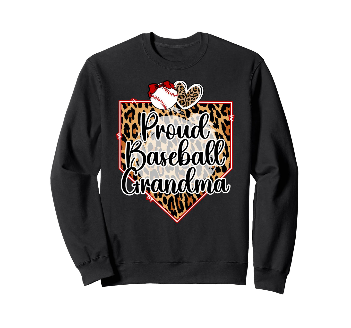 Proud Baseball Grandma Baseball Sweatshirt - Novelty Apparel Men Women - T-Shirt, Sweatshirt, Hoodie