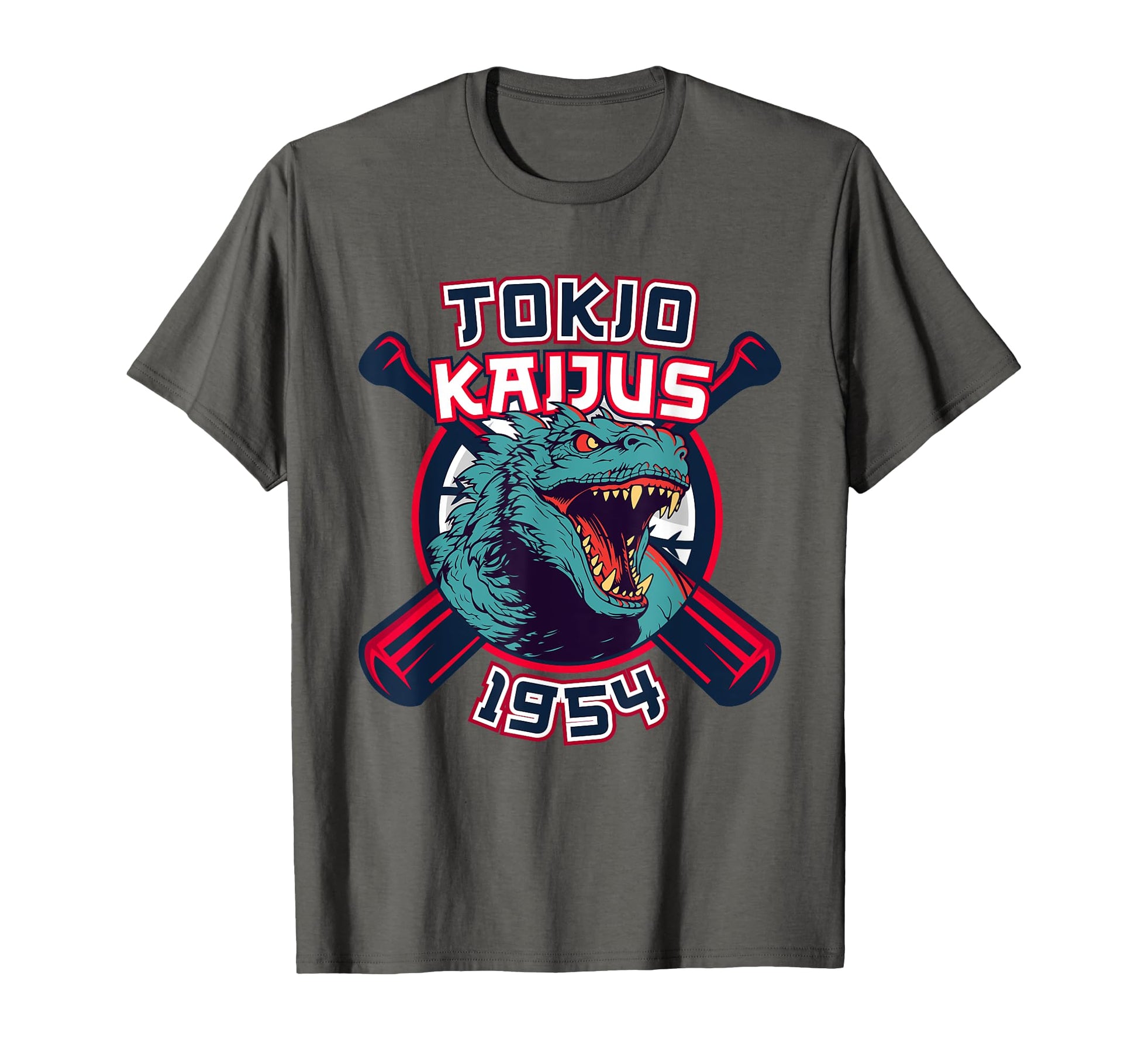 1954 Baseball Japanese Team Kaijus T-Shirt - Custom Art Print for Adults - T-Shirt, Sweatshirt, Hoodie
