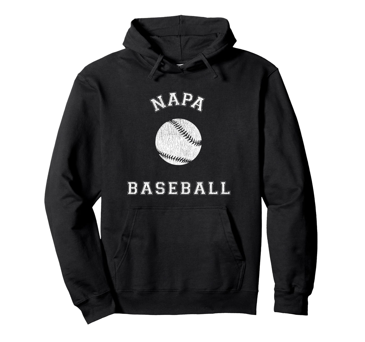 Napa Baseball Distressed Hoodie - Casual Everyday Wear for Adults - T-Shirt, Sweatshirt, Hoodie