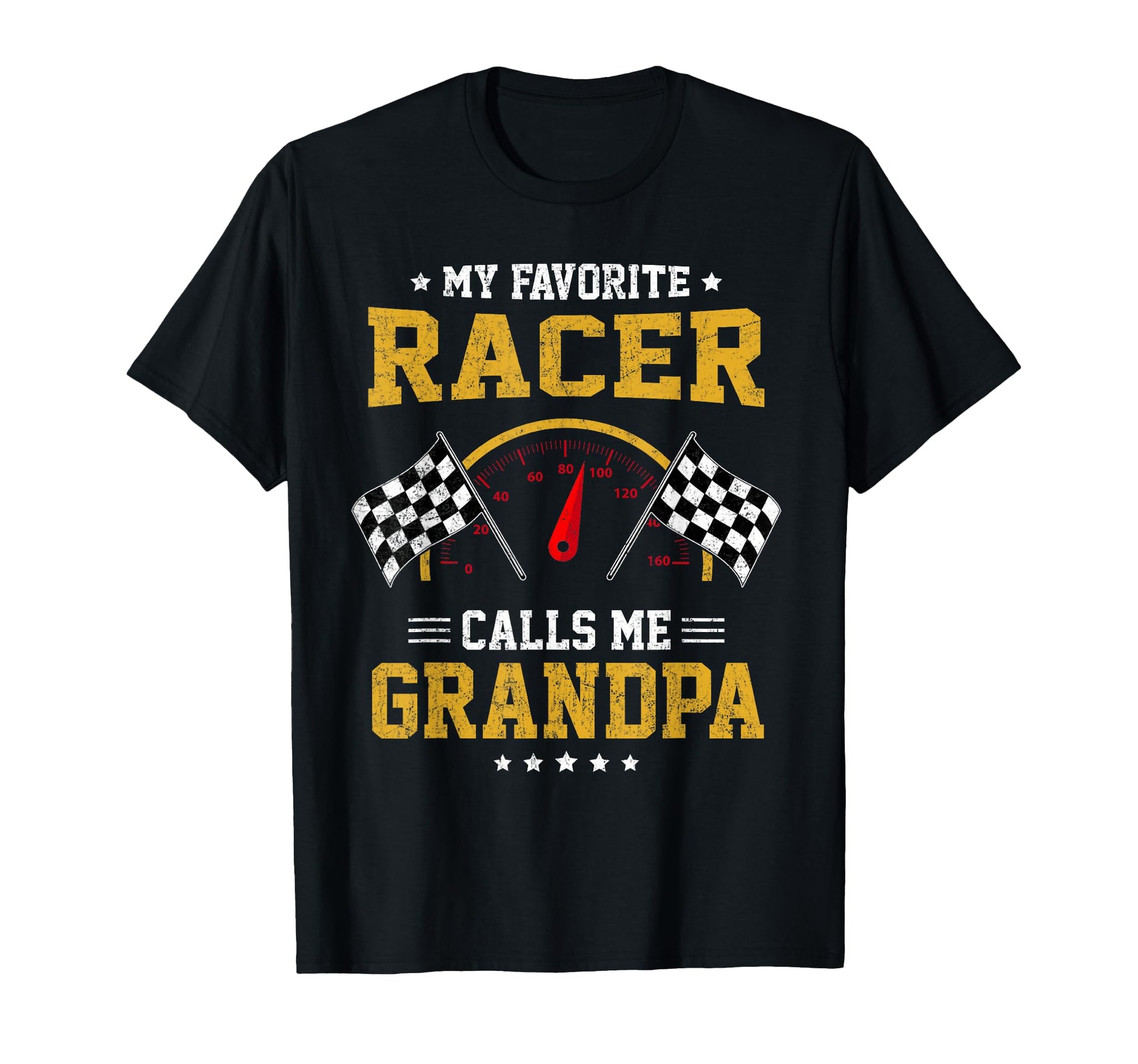 My Favorite Racer Calls Me Grandpa T-Shirt - Custom Art Print Unisex - T-Shirt, Sweatshirt, Hoodie