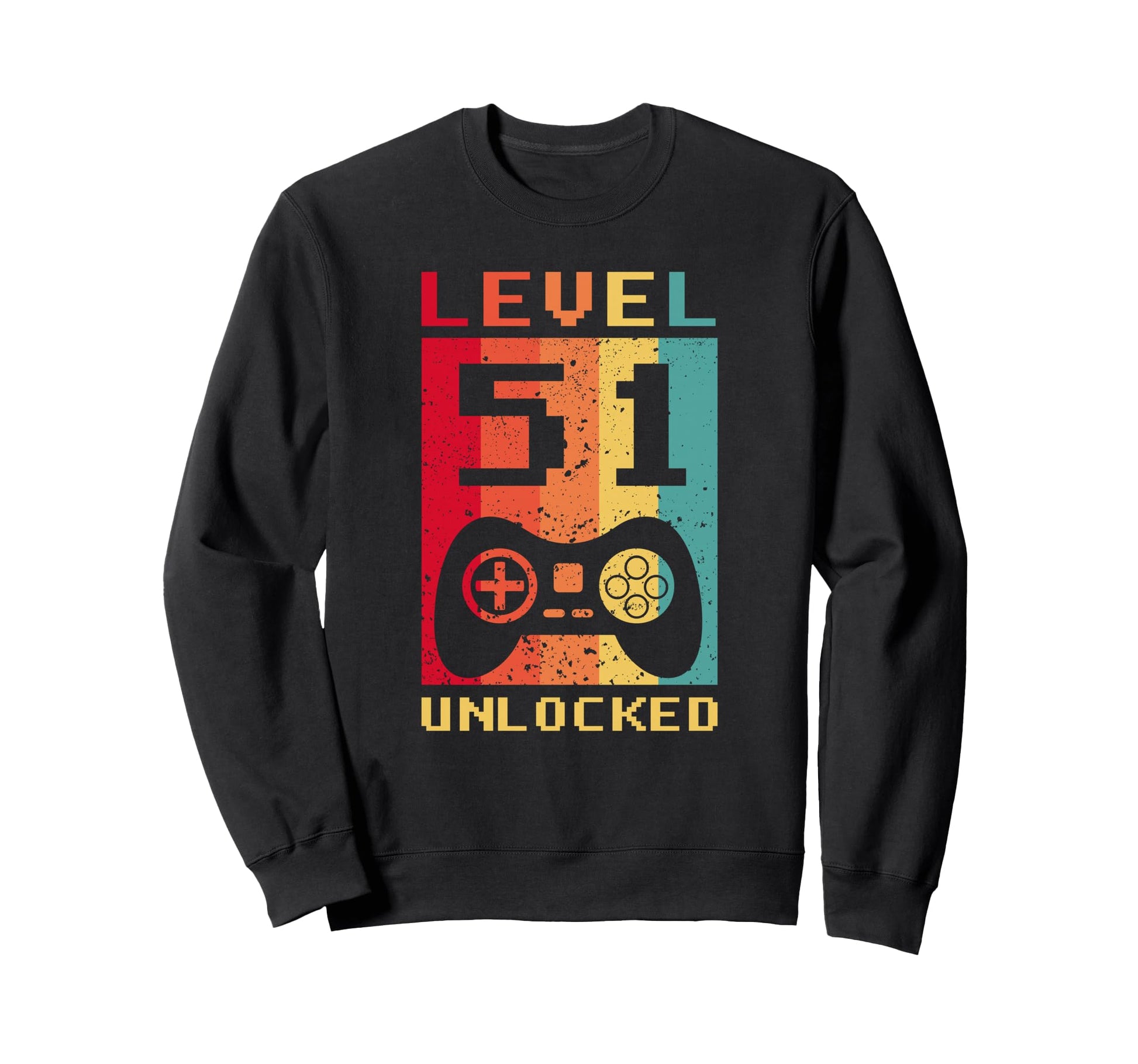 Level 51 Unlocked Gamer Controller Sweatshirt - Streetwear Style Men Women - T-Shirt, Sweatshirt, Hoodie