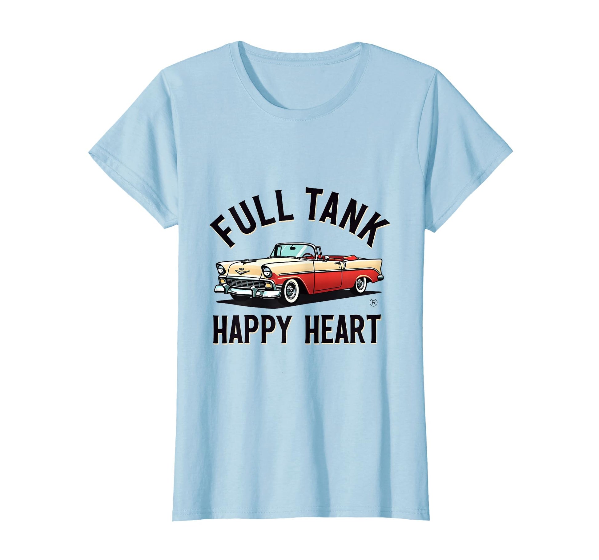 Full Tank Happy Heart Car Lover T-Shirt - Aesthetic Graphic for Adults - T-Shirt, Sweatshirt, Hoodie