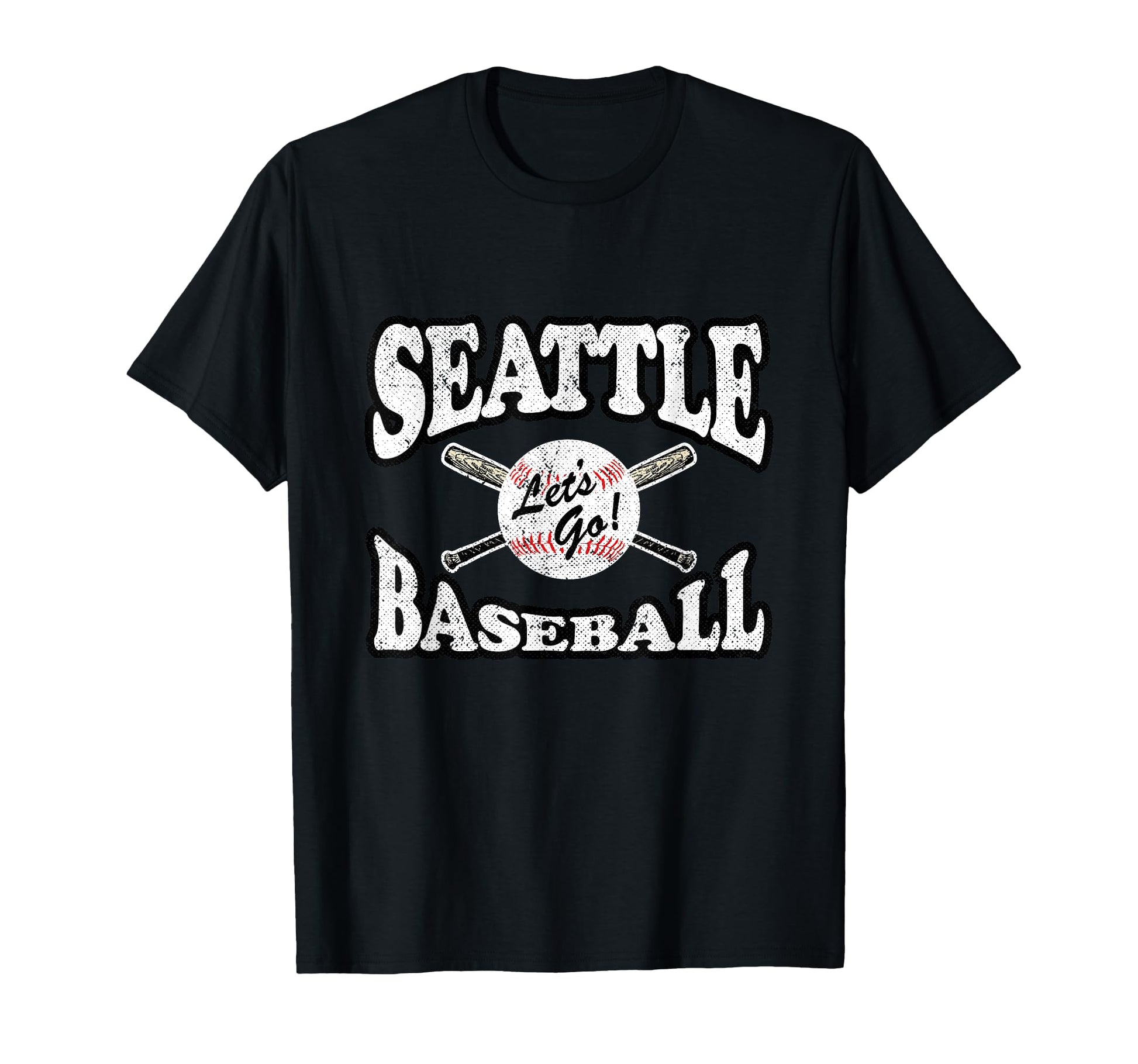 Seattle Baseball Distressed T-Shirt - Minimalist Print Unisex - T-Shirt, Sweatshirt, Hoodie
