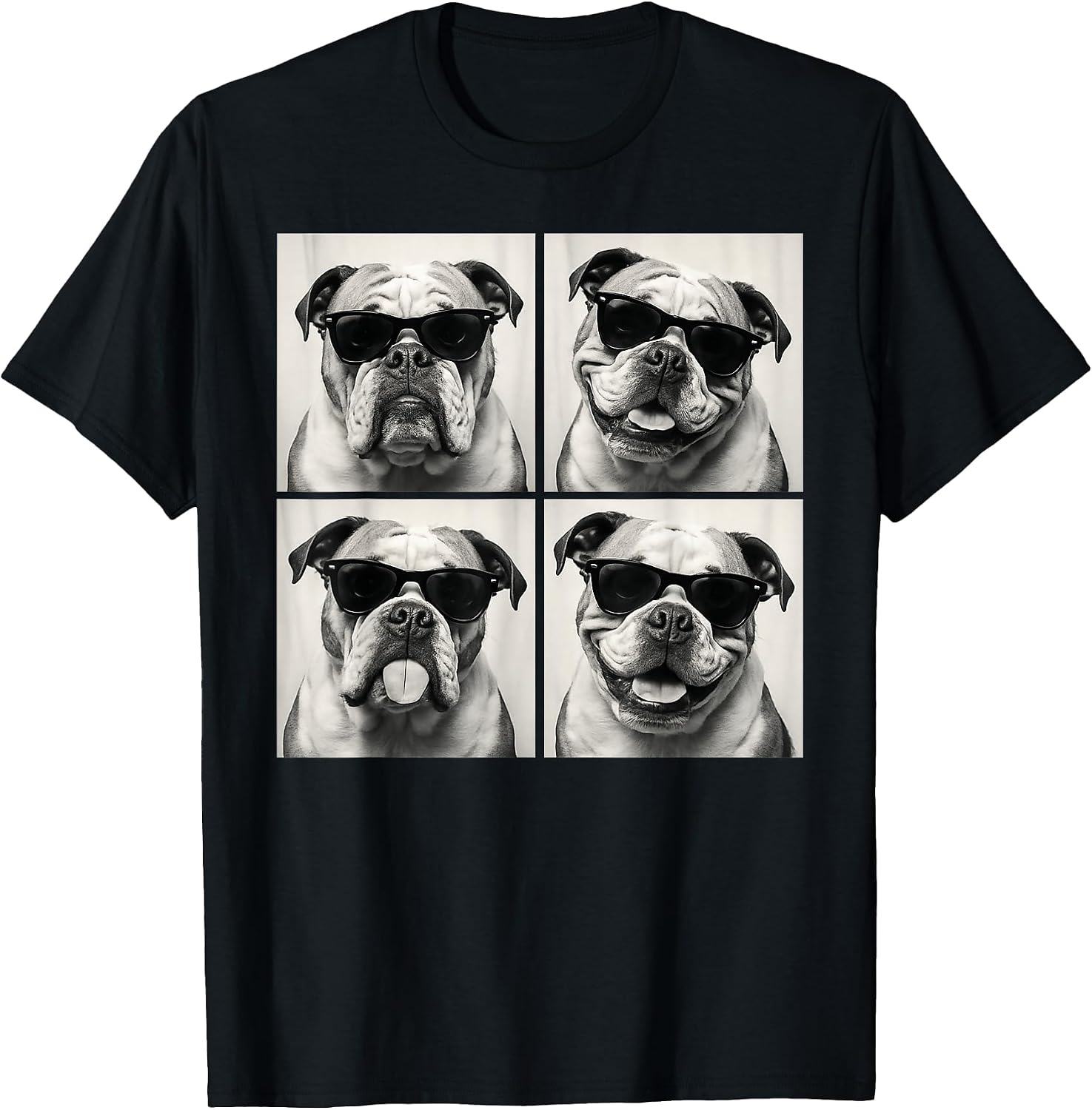 Funny English Bulldog Dog Lover Cute Photo Booth - Adult & Kids T-Shirts, Sweatshirts & Hoodies apparel design preview 1