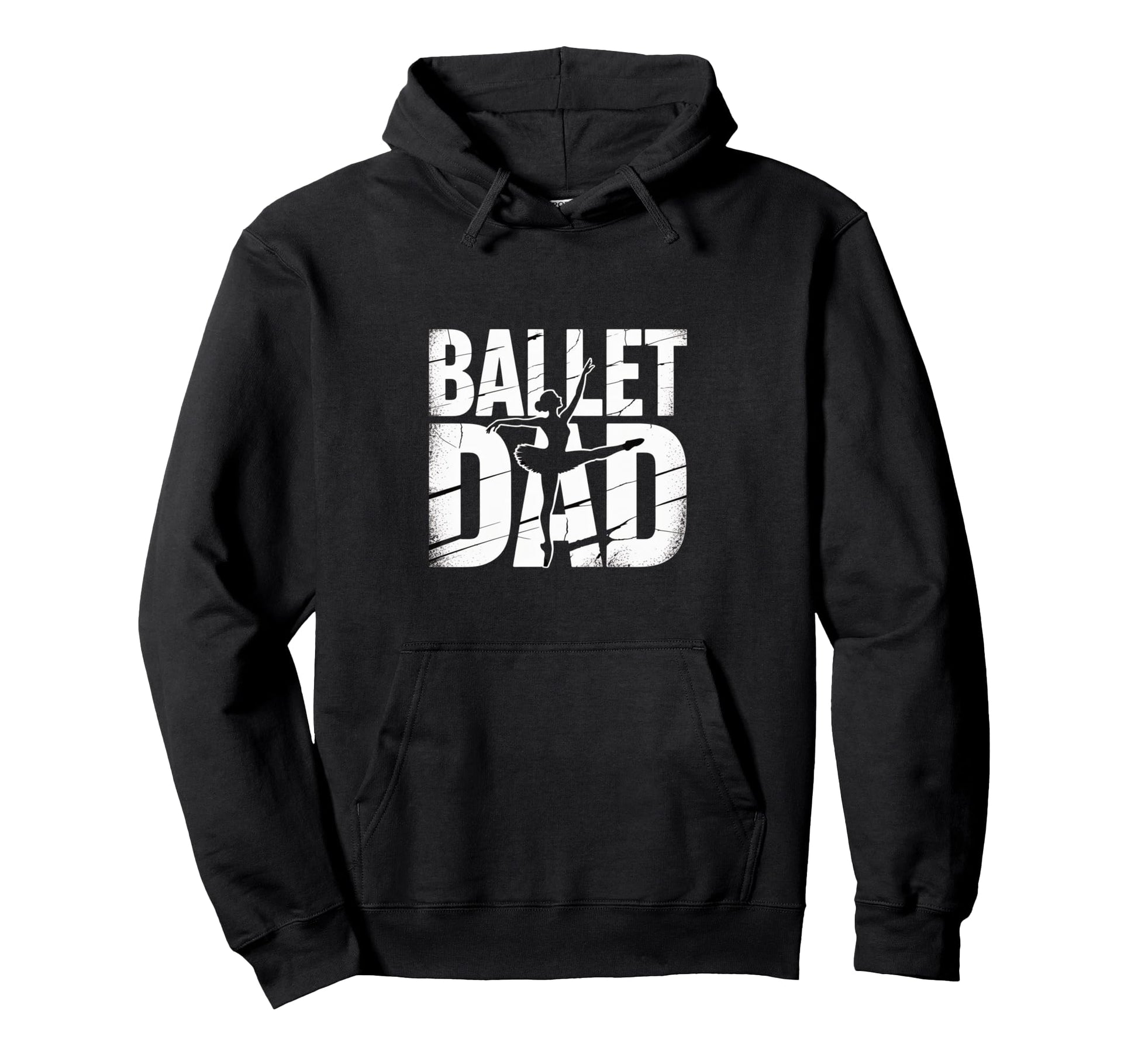 Ballet Dad Silhouette Dance Supporter Hoodie - Trendy Graphic Unisex - T-Shirt, Sweatshirt, Hoodie