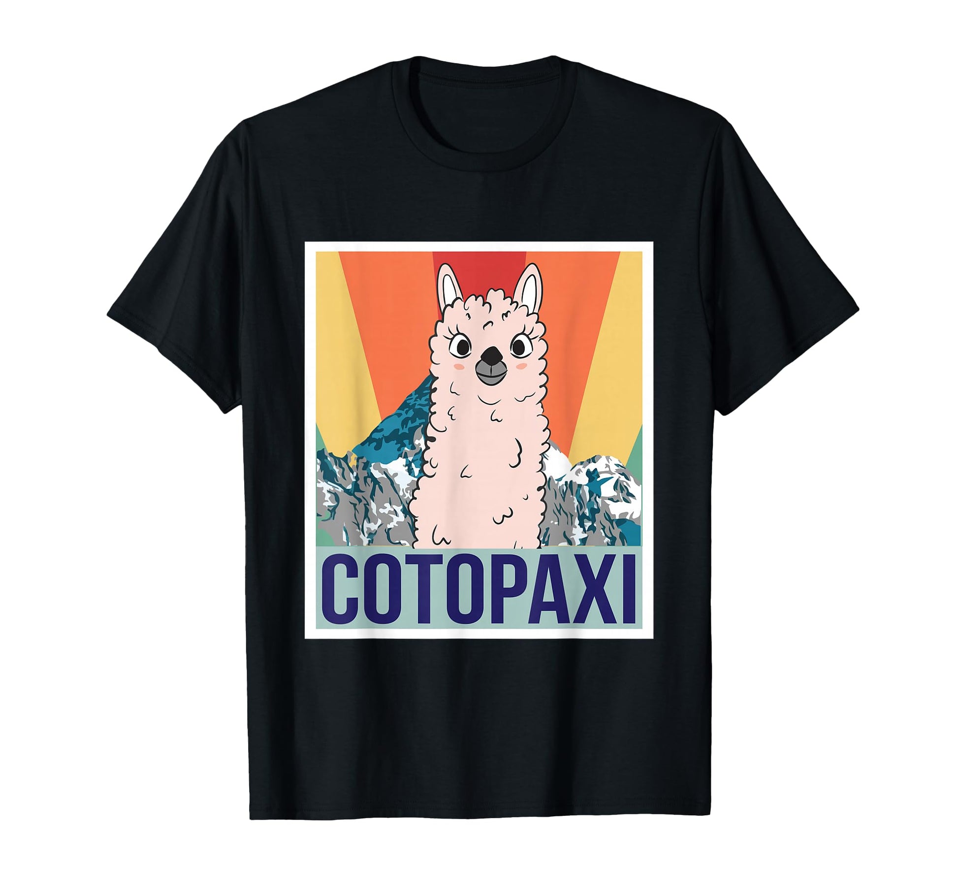 National Park Ecuador Cotopaxi Llama T-Shirt - Minimalist Print Men Women - T-Shirt, Sweatshirt, Hoodie