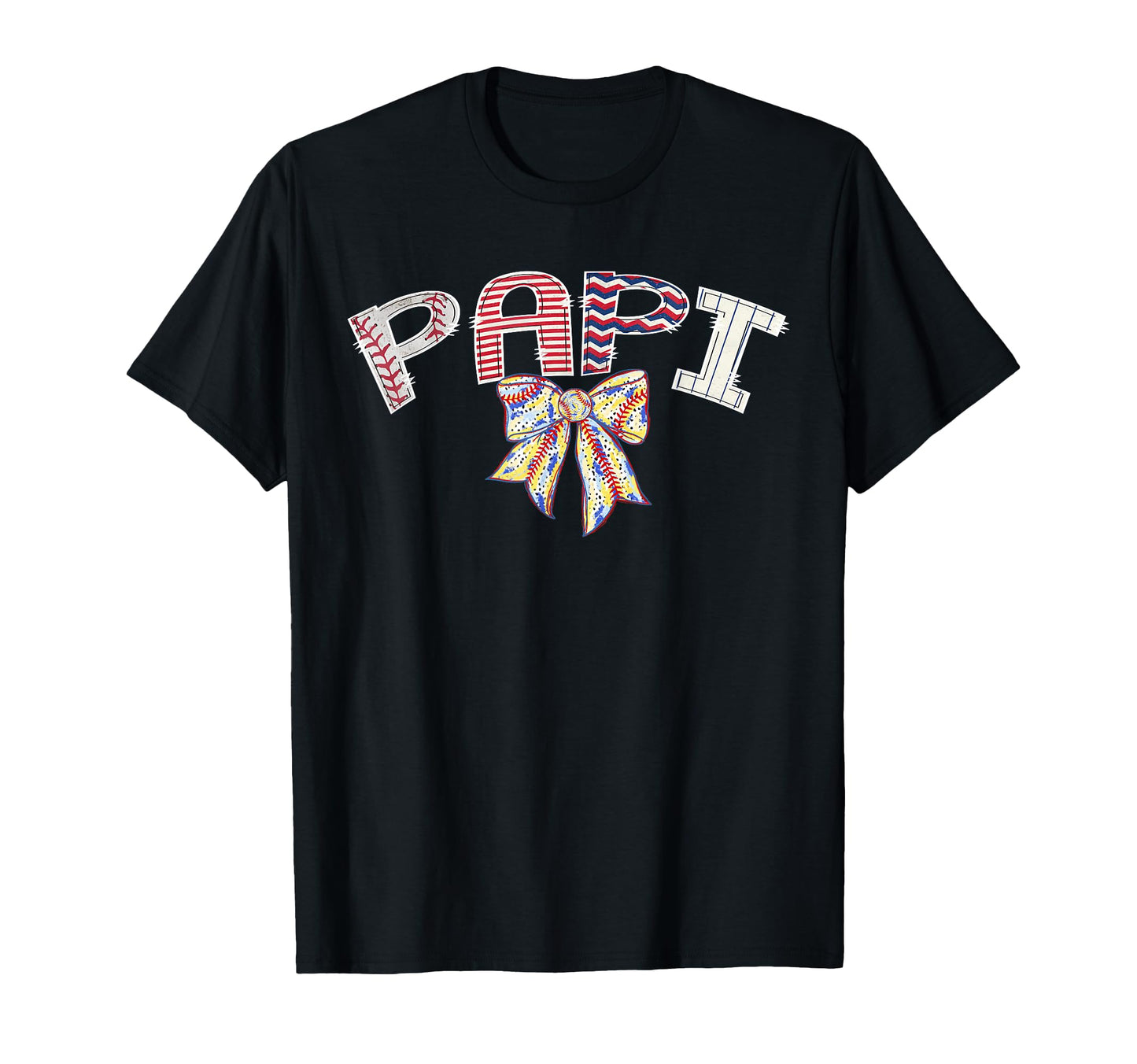 Baseball Papi Coquette Bow Game Day T-Shirt - Novelty Apparel for Adults - T-Shirt, Sweatshirt, Hoodie