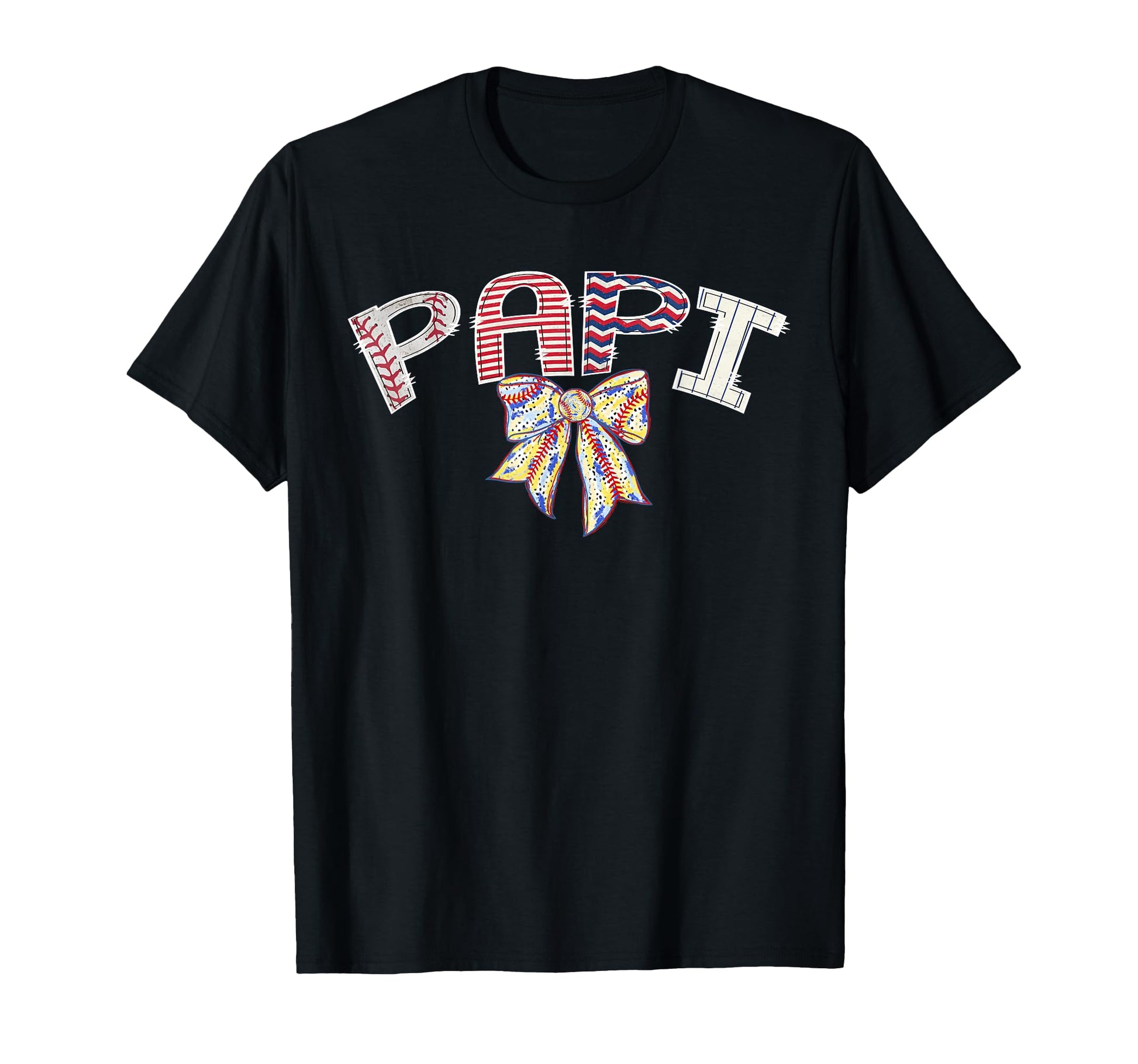 Baseball Papi Coquette Bow Game Day T-Shirt - Novelty Apparel for Adults - T-Shirt, Sweatshirt, Hoodie