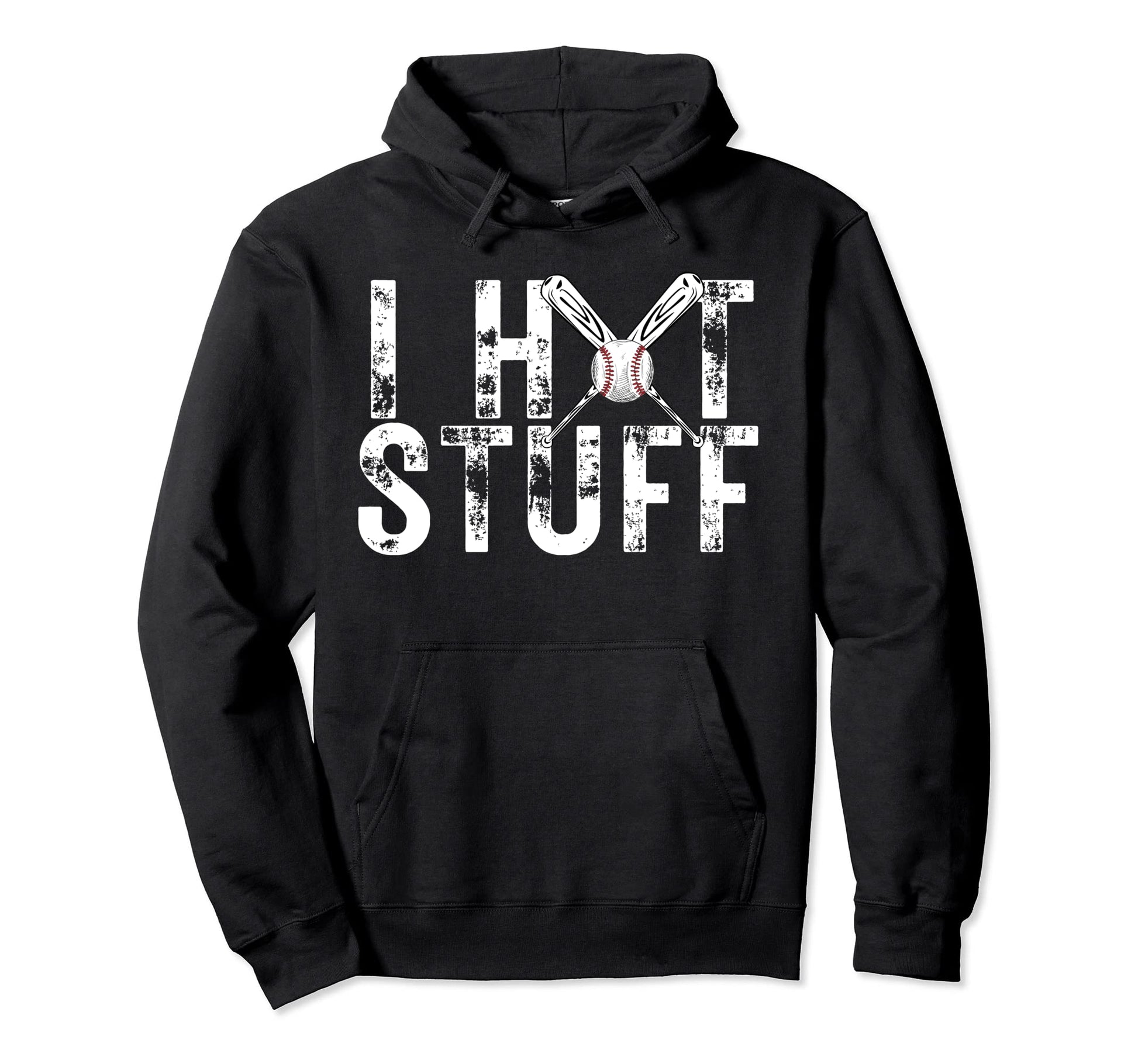 I Hit Stuff Baseball Player Homerun Hoodie - Novelty Apparel Men Women - T-Shirt, Sweatshirt, Hoodie