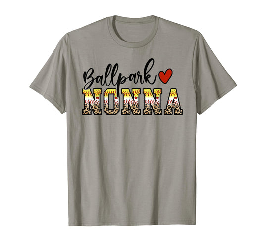 Ballpark Nonna Baseball Softball Mom T-Shirt - Unique Graphic Men Women - T-Shirt, Sweatshirt, Hoodie