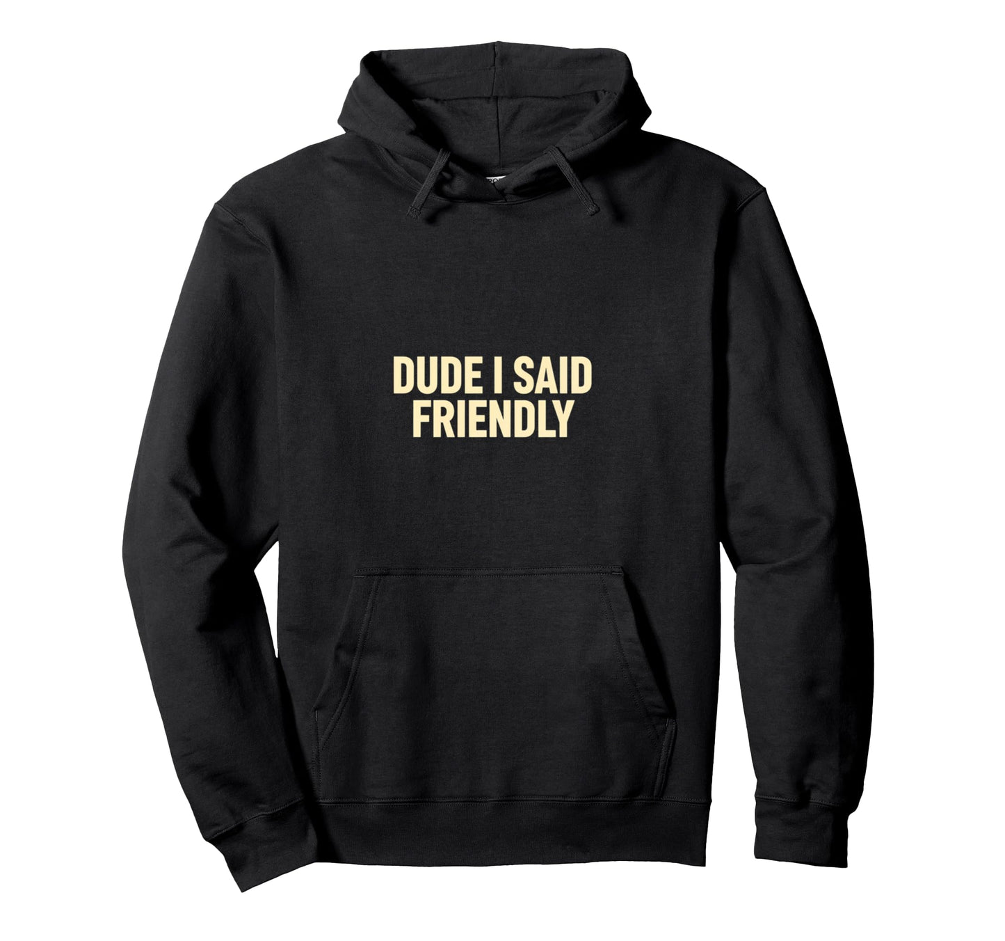 Dude I Said Friendly Gaming Chicken Hoodie - Minimalist Print for Adults - T-Shirt, Sweatshirt, Hoodie
