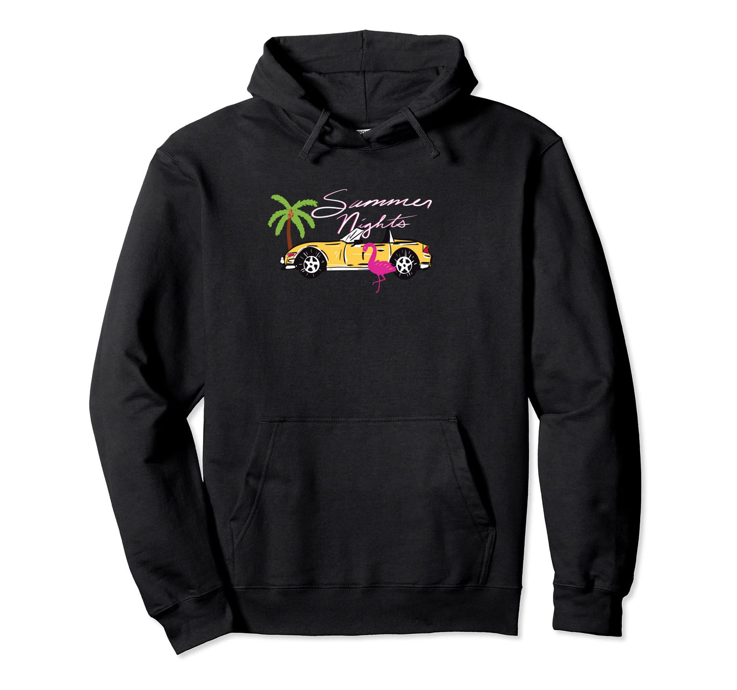 Millennial Y2K Kitsch 80S Miami Hoodie - Custom Art Print for Adults - T-Shirt, Sweatshirt, Hoodie