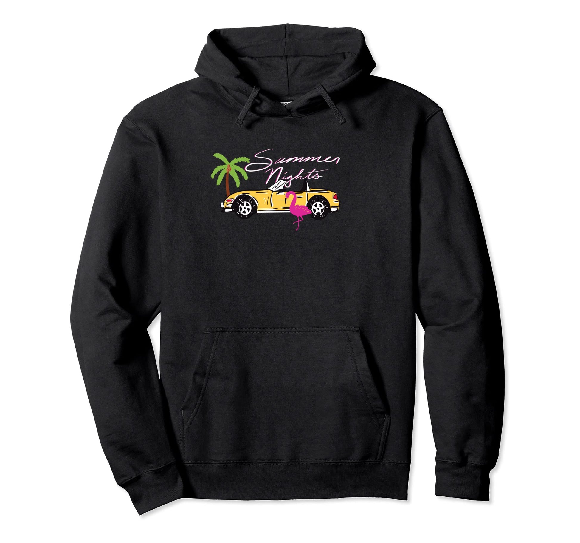 Millennial Y2K Kitsch 80S Miami Hoodie - Custom Art Print for Adults - T-Shirt, Sweatshirt, Hoodie