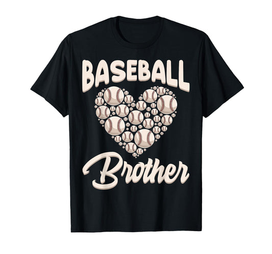 Baseball Brother Funny Birthday Baseball T-Shirt - Graphic Print Unisex - T-Shirt, Sweatshirt, Hoodie