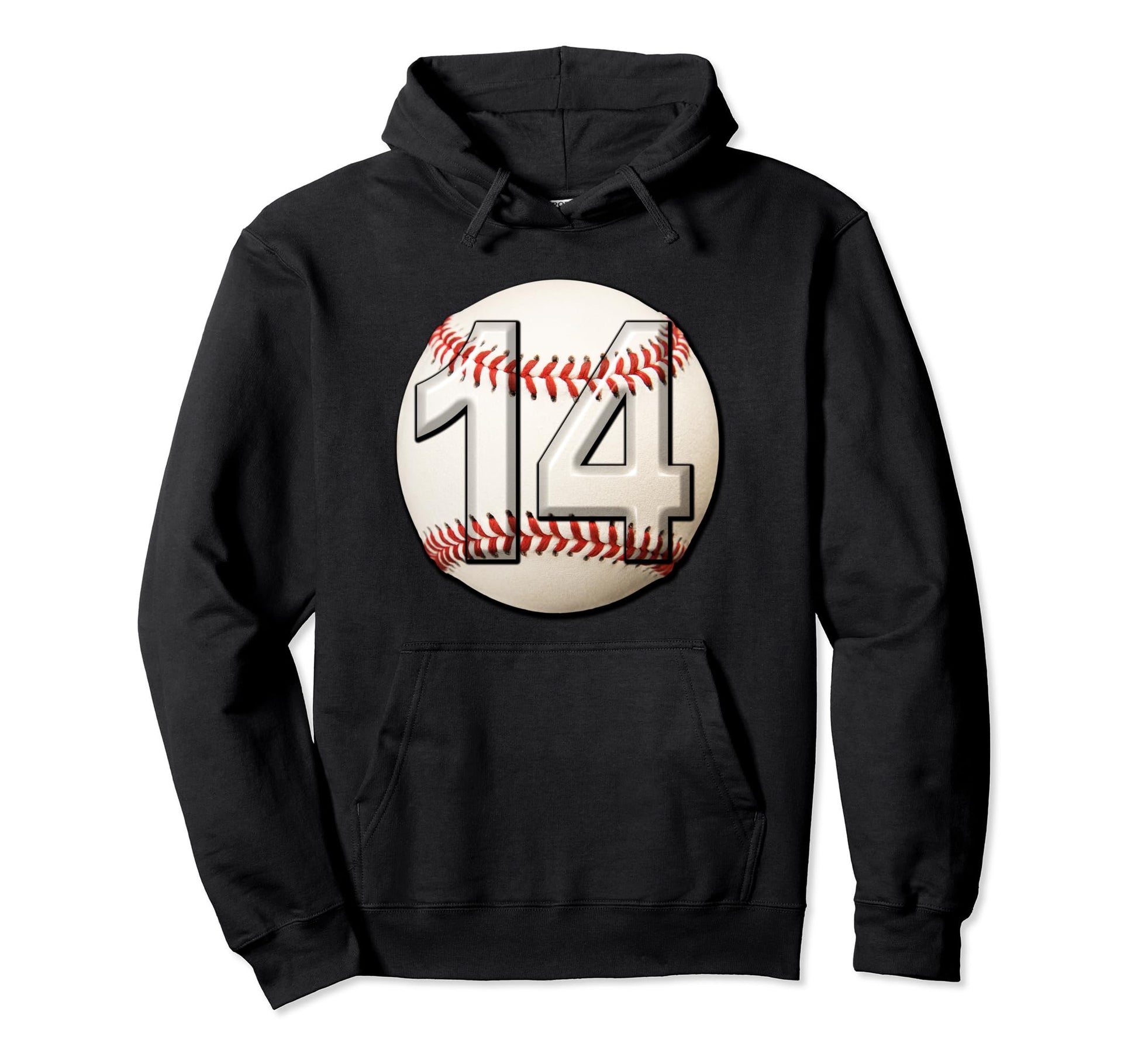 14 Years Old Baseball Themed 14Th Hoodie - Fun Novelty Design for Adults - T-Shirt, Sweatshirt, Hoodie