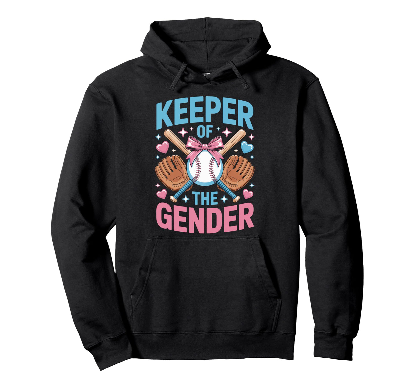 Baseball Reveal Keeper Gender Parents Hoodie - Minimalist Print Men Women - T-Shirt, Sweatshirt, Hoodie