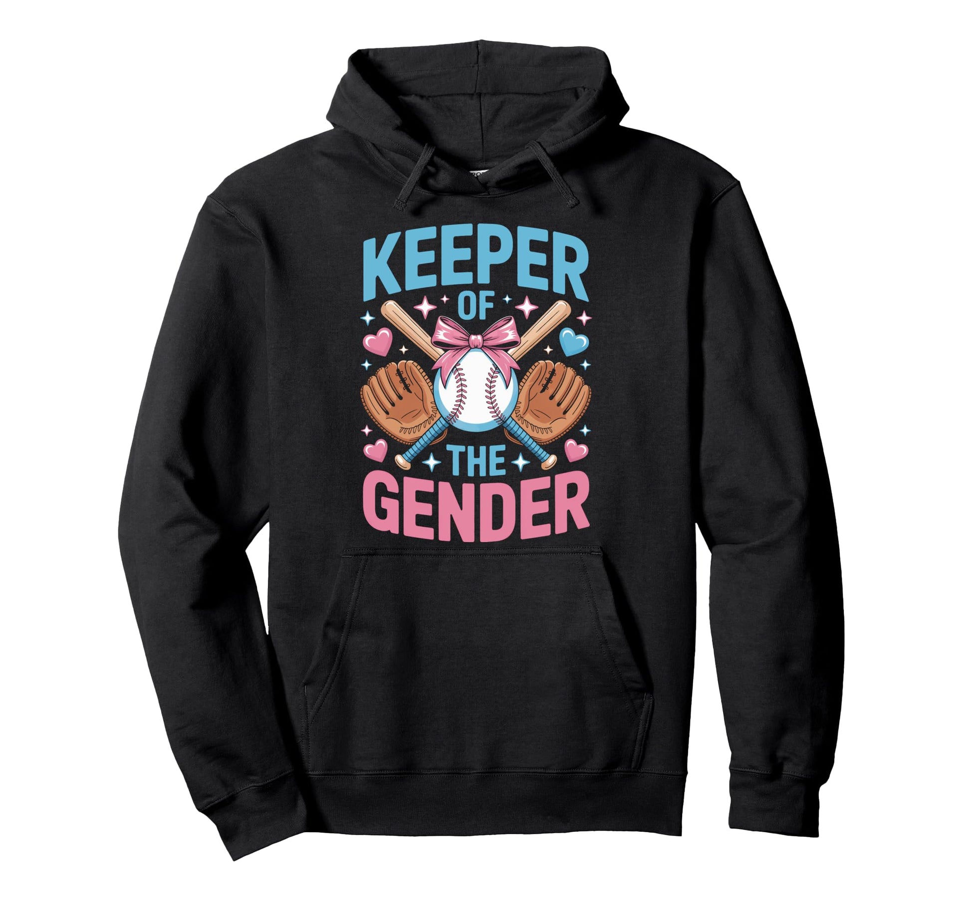 Baseball Reveal Keeper Gender Parents Hoodie - Minimalist Print Men Women - T-Shirt, Sweatshirt, Hoodie