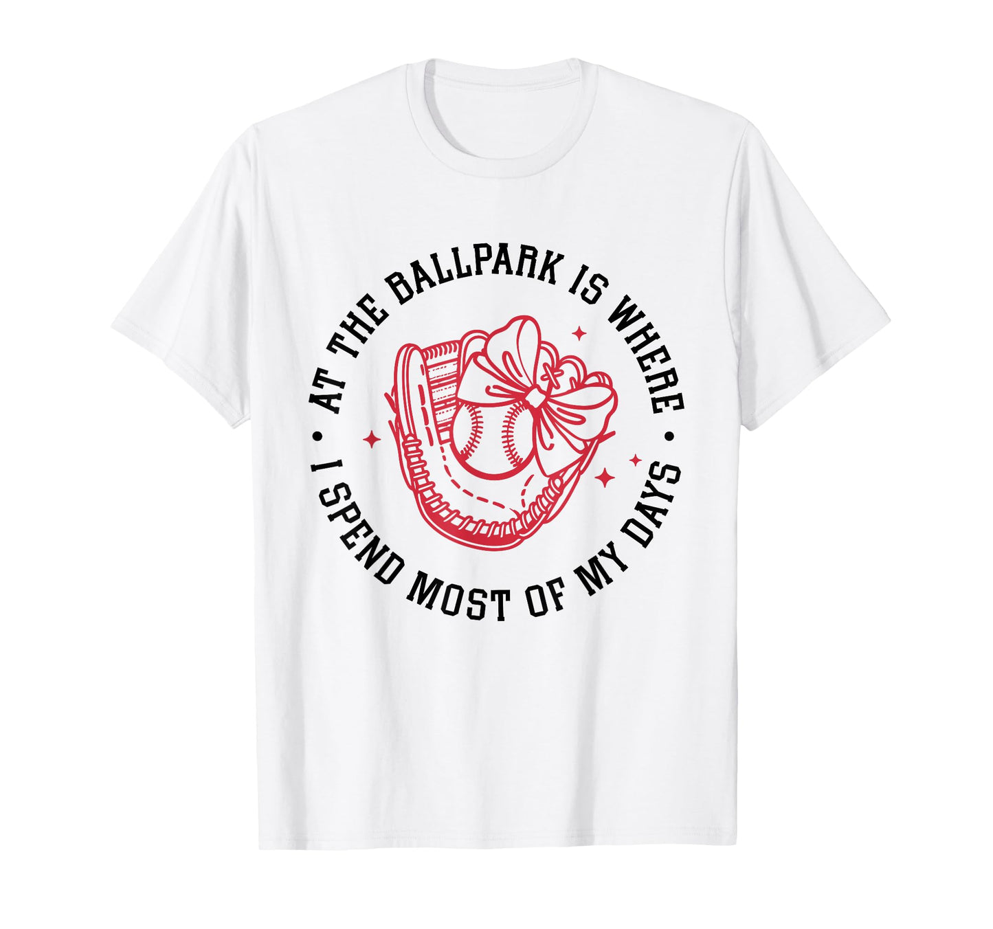 Ballpark Bow Coquette Ribbon T-Shirt - Streetwear Style for Adults - T-Shirt, Sweatshirt, Hoodie