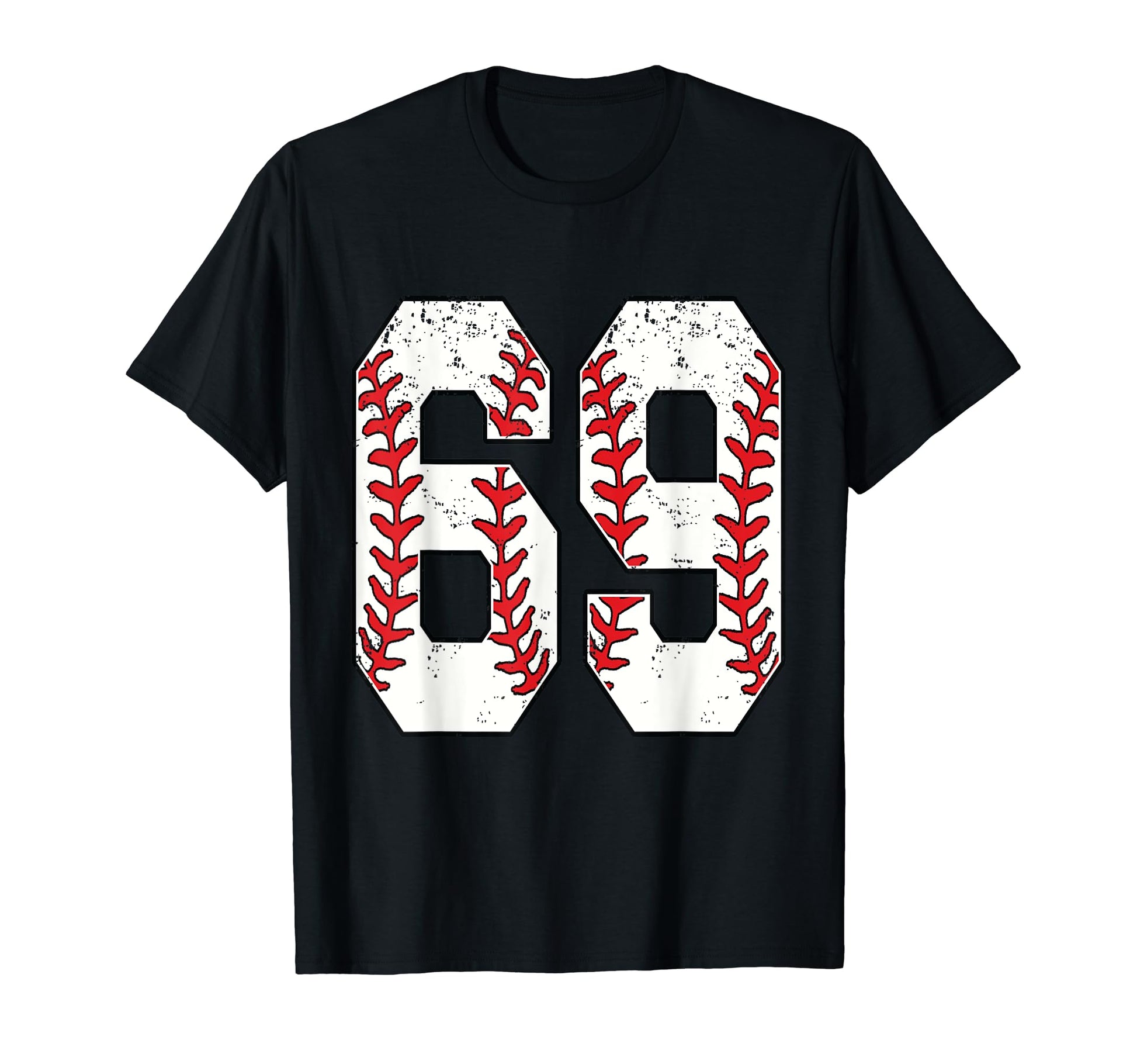 Number 69 Baseball 69 Jersey Number T-Shirt - Minimalist Print for Adults - T-Shirt, Sweatshirt, Hoodie