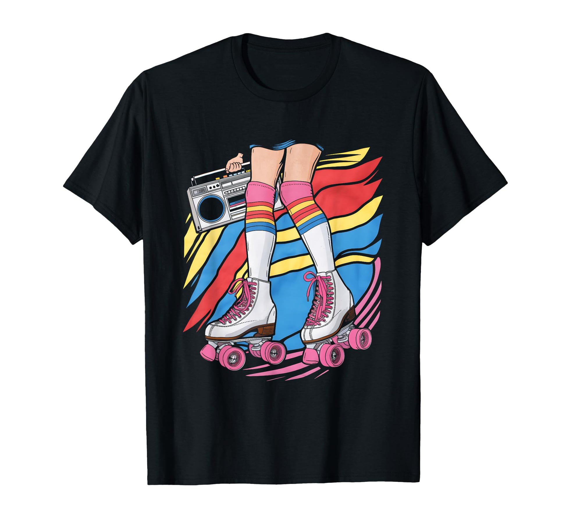 Rollerskates Cassette 80S Roller Disco T-Shirt - Trendy Graphic Unisex - T-Shirt, Sweatshirt, Hoodie