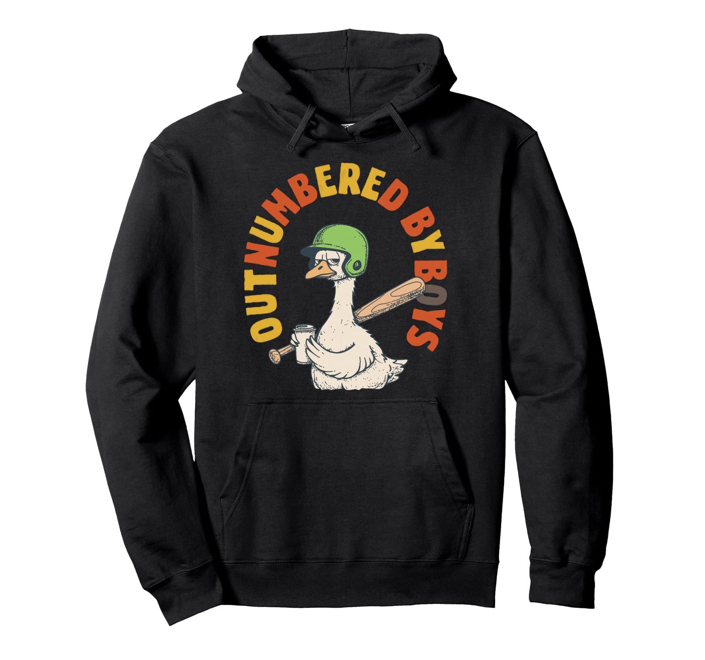 Mom Goose Mothers Day Outnumbered Hoodie - Fun Novelty Design Men Women - T-Shirt, Sweatshirt, Hoodie