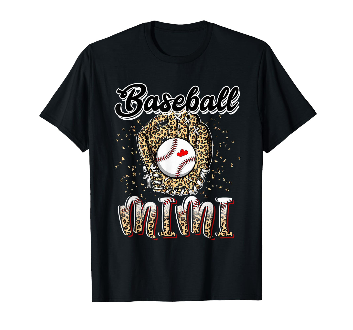 Baseball Mimi Leopard Game Day Baseball T-Shirt - Unique Graphic Men Women - T-Shirt, Sweatshirt, Hoodie