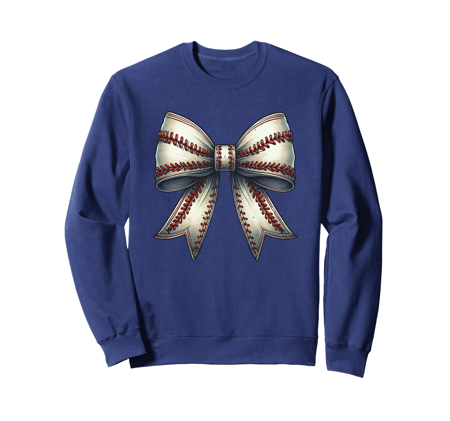 Baseball Coquette Stitch Bow Sweatshirt - Aesthetic Graphic Men Women - T-Shirt, Sweatshirt, Hoodie