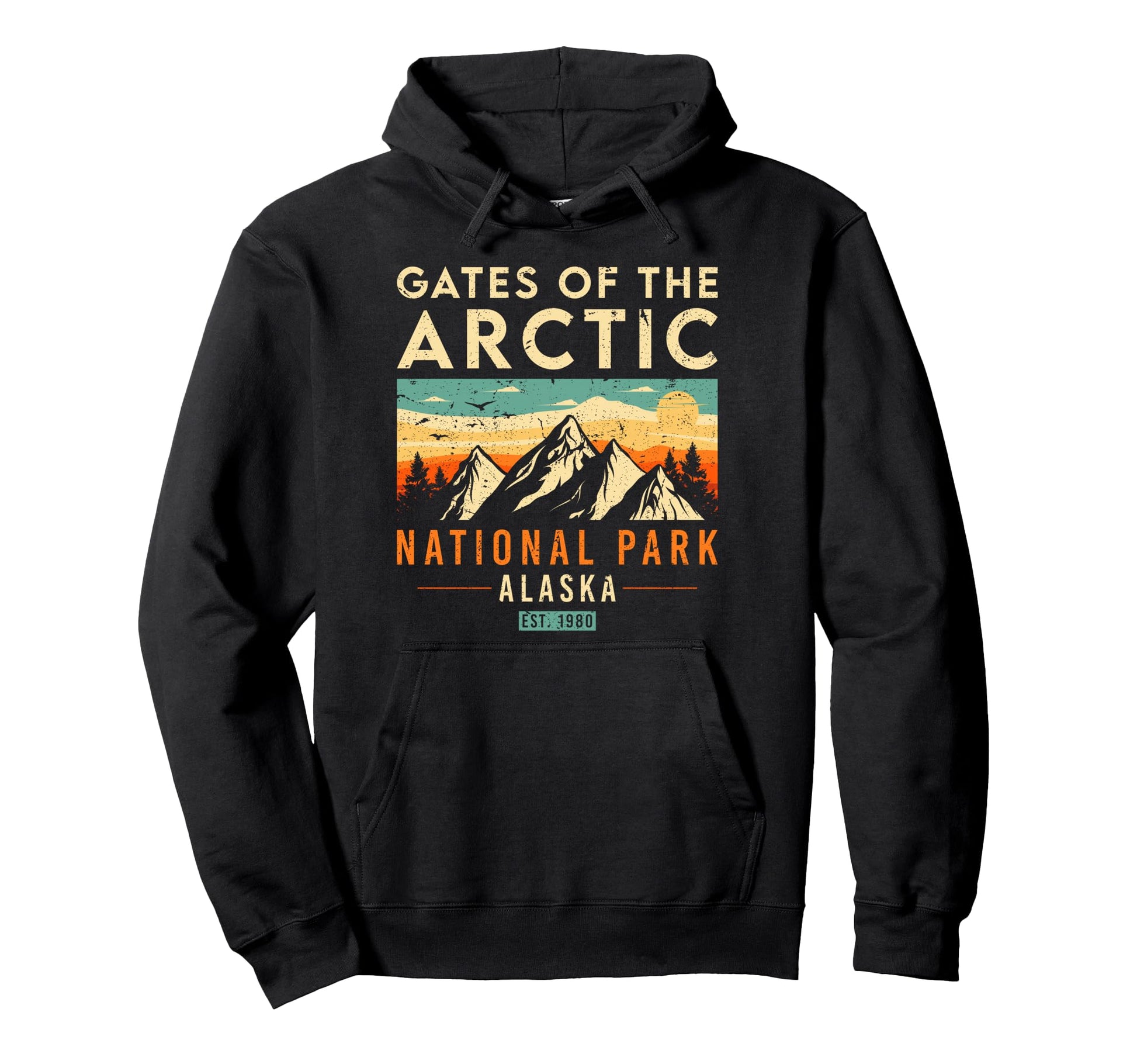 Gates Arctic Est 1980 Alaska National Hoodie - Novelty Apparel Men Women - T-Shirt, Sweatshirt, Hoodie