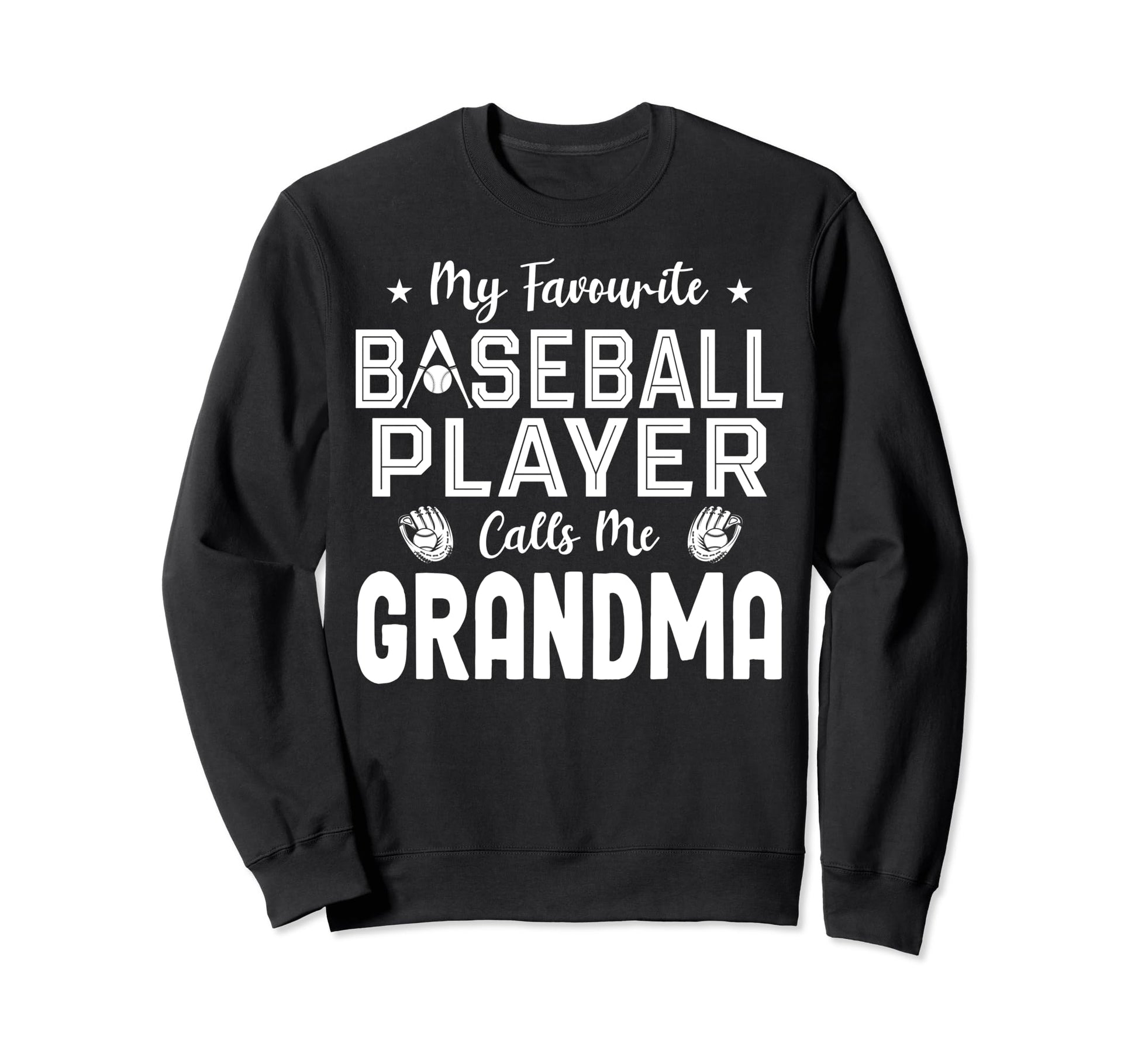 Grandma Baseball Player Baseball Sweatshirt - Minimalist Print for Adults - T-Shirt, Sweatshirt, Hoodie