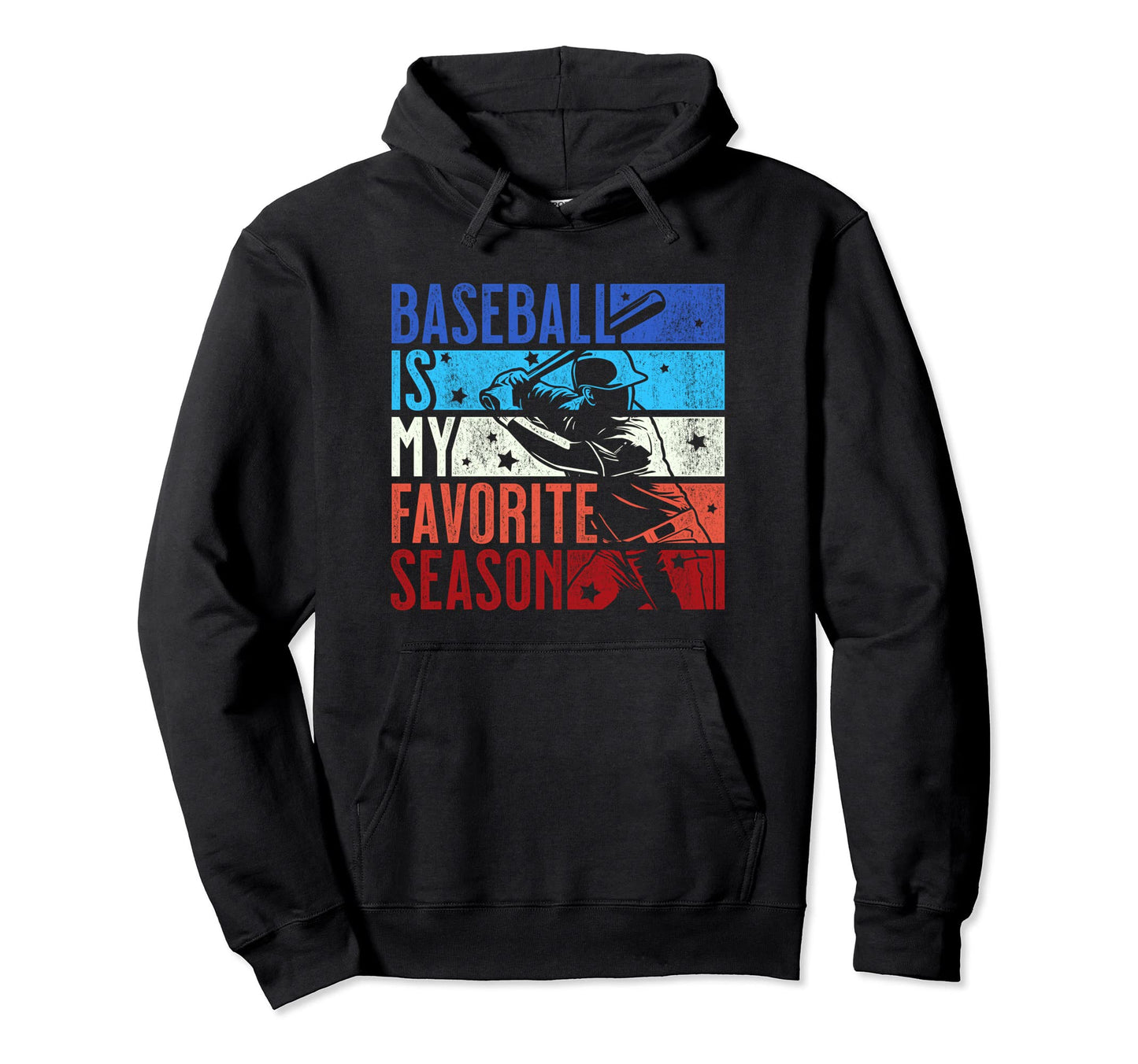 Distressed Baseball Is My Favorite Hoodie - Streetwear Style Men Women - T-Shirt, Sweatshirt, Hoodie