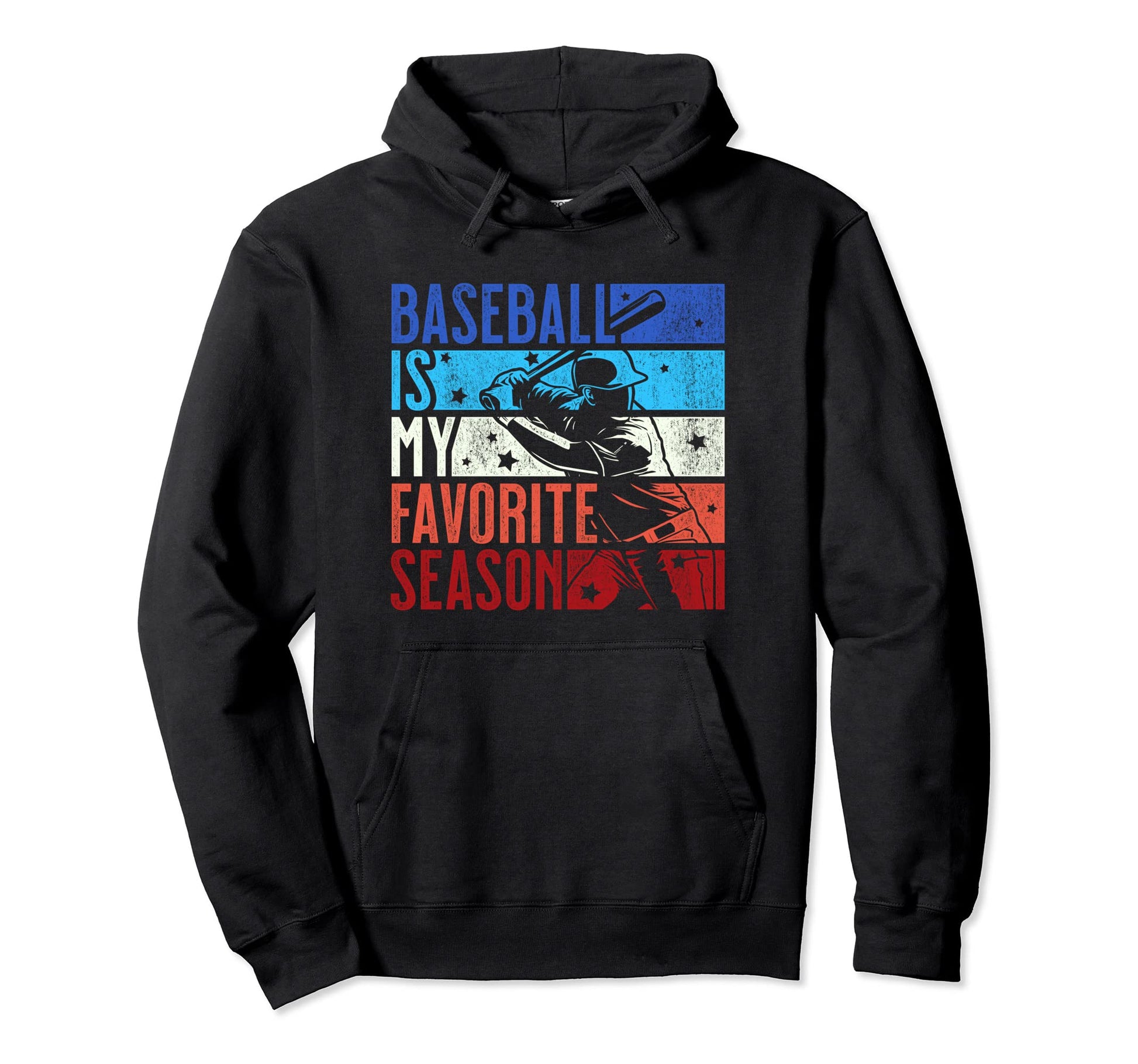 Distressed Baseball Is My Favorite Hoodie - Streetwear Style Men Women - T-Shirt, Sweatshirt, Hoodie