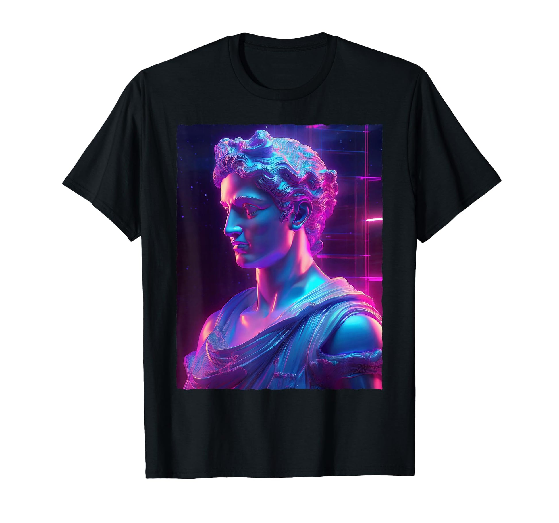 Vaporwave Aesthetic Greek Statue T-Shirt - Trendy Graphic Men Women - T-Shirt, Sweatshirt, Hoodie