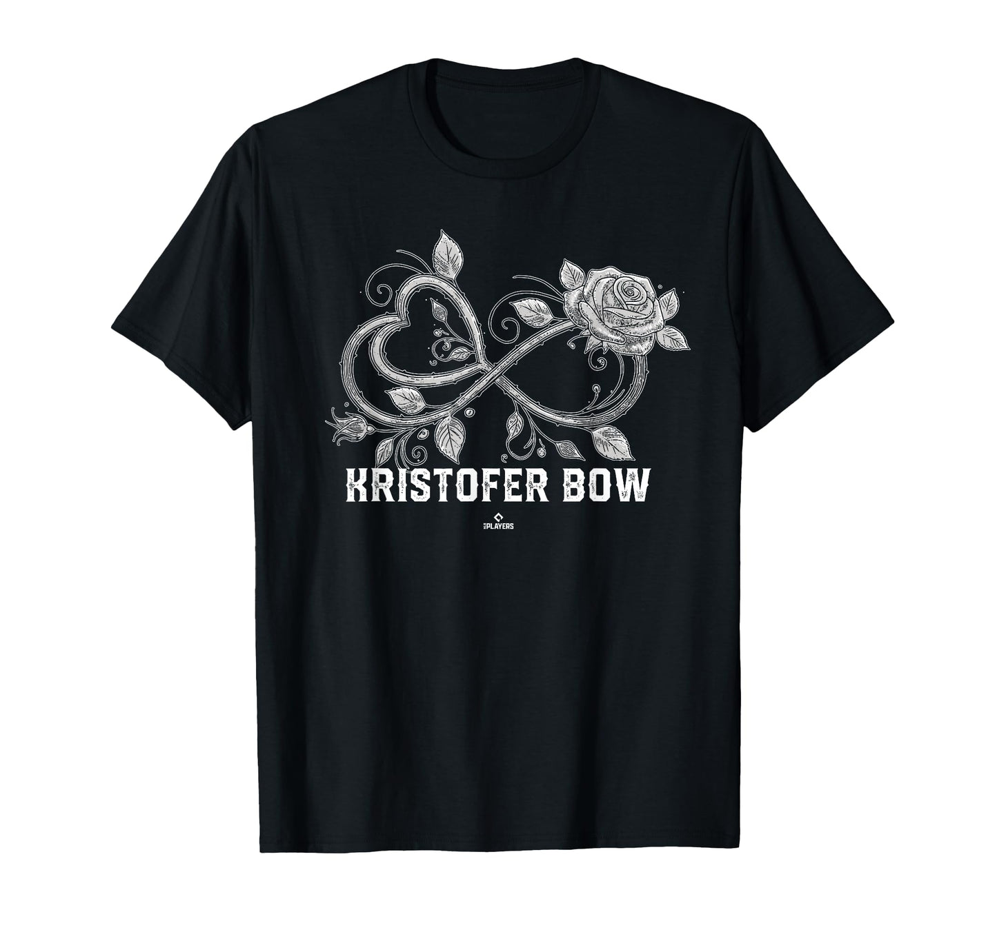 Infinite Heart Rose Thorns Kristofer Bow T-Shirt - Graphic Print Men Women - T-Shirt, Sweatshirt, Hoodie